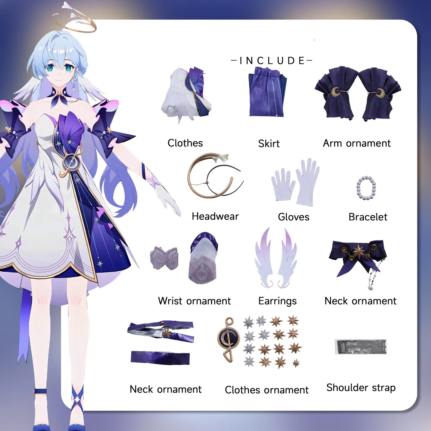 Honkai Star Rail Robin Complete Cosplay Costume Outfit