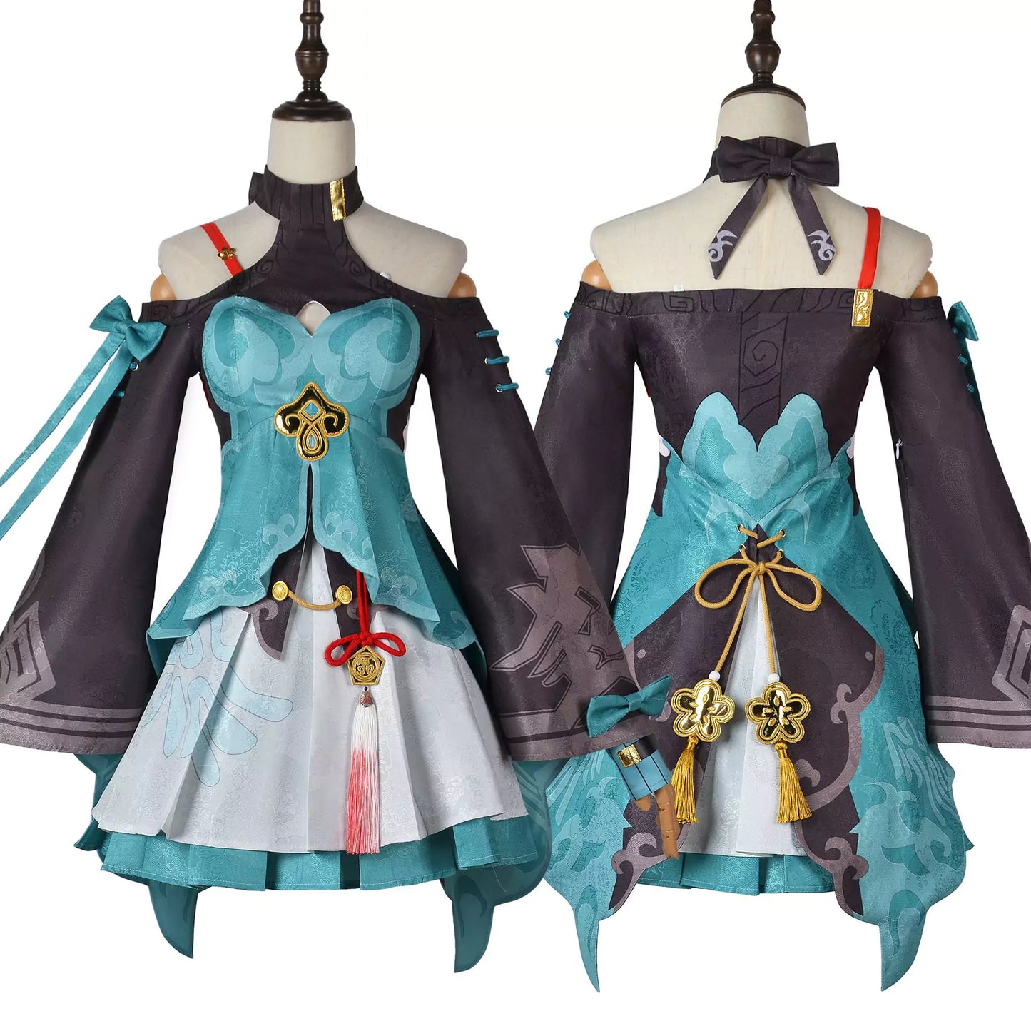 Honkai Star Rail Qingque Complete Cosplay Costume Outfit