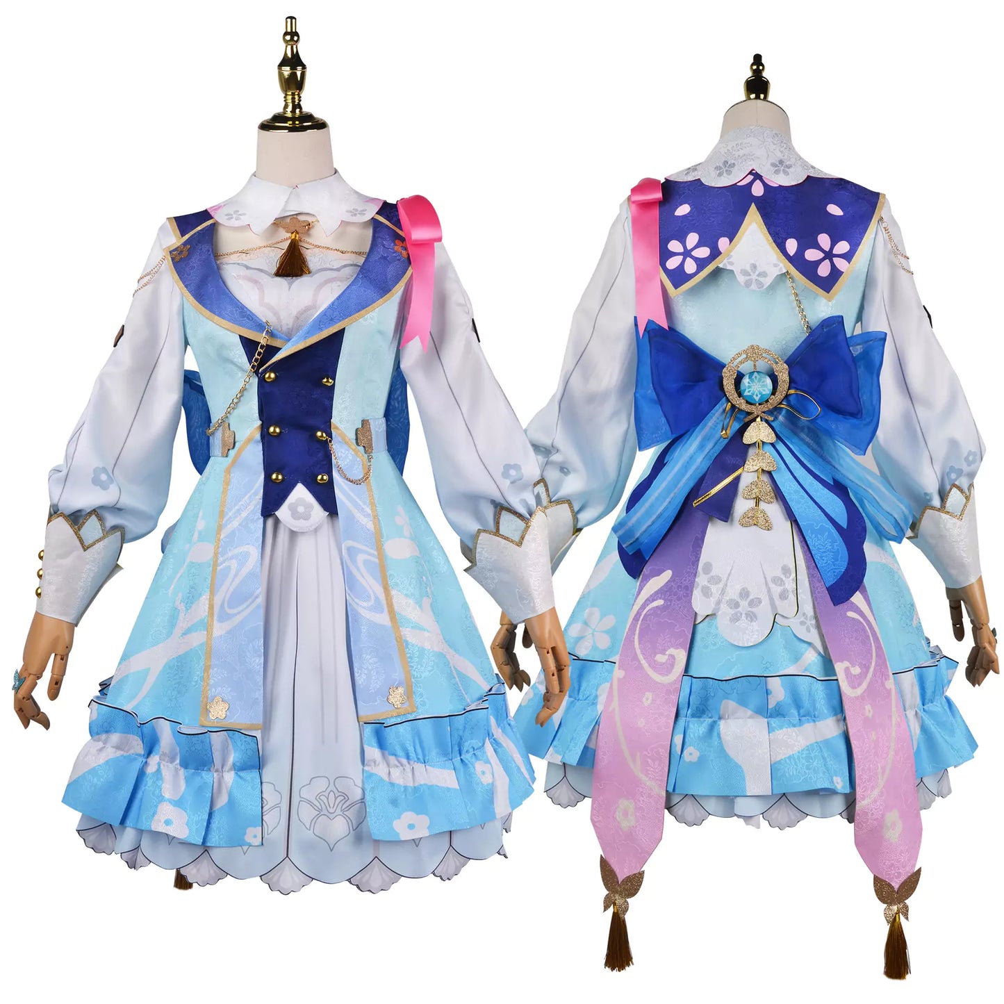 Genshin Impact Kamisato Ayaka Carnival Complete Cosplay Costume Outfit