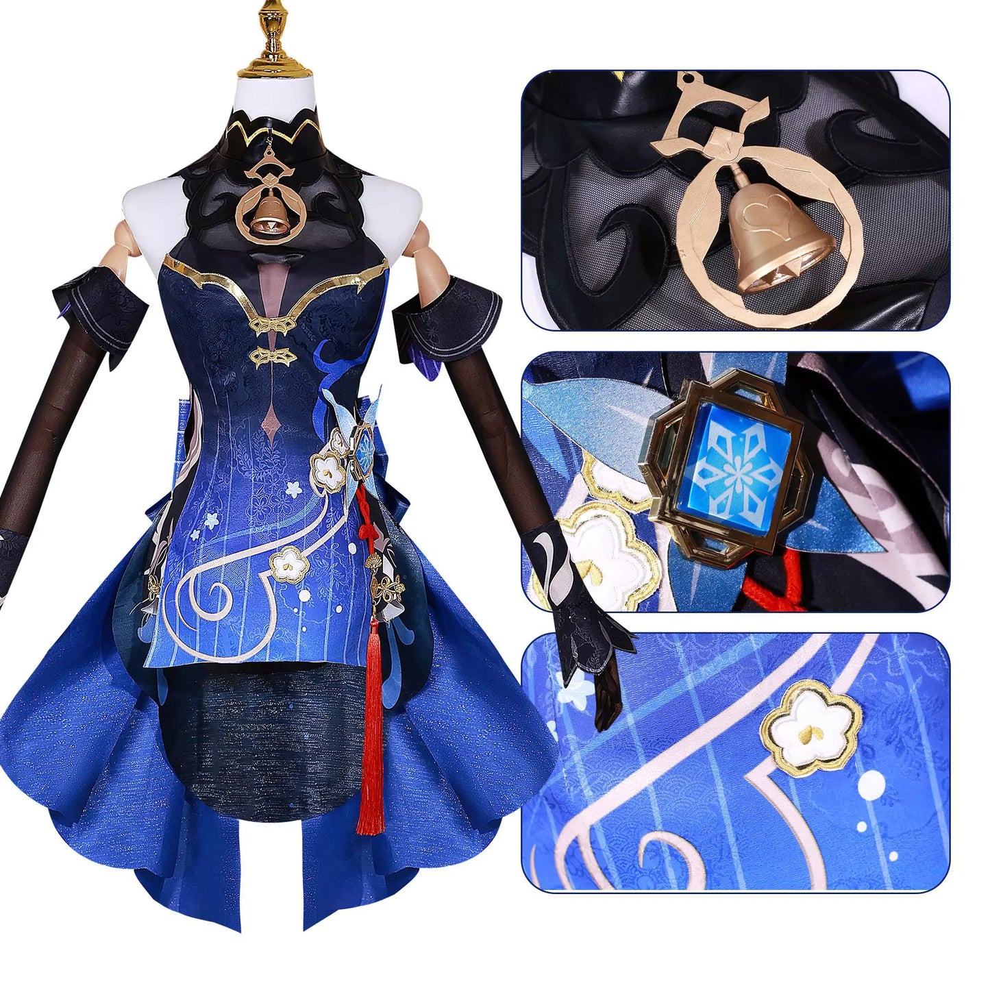 Genshin Impact Ganyu Complete Carnival Cosplay Costume Outfit