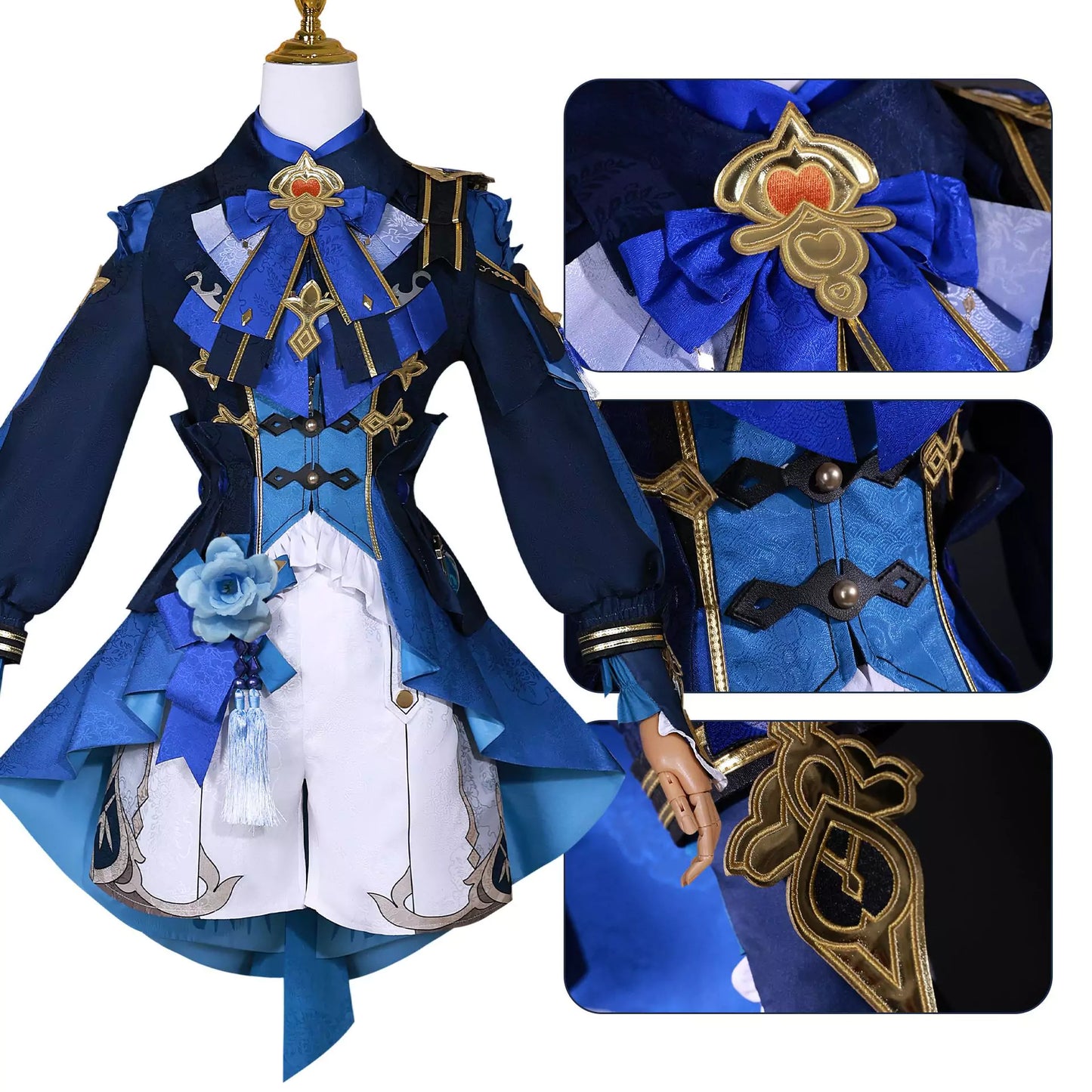 Genshin Impact Xingqiu Complete Carnival Cosplay Costume Outfit