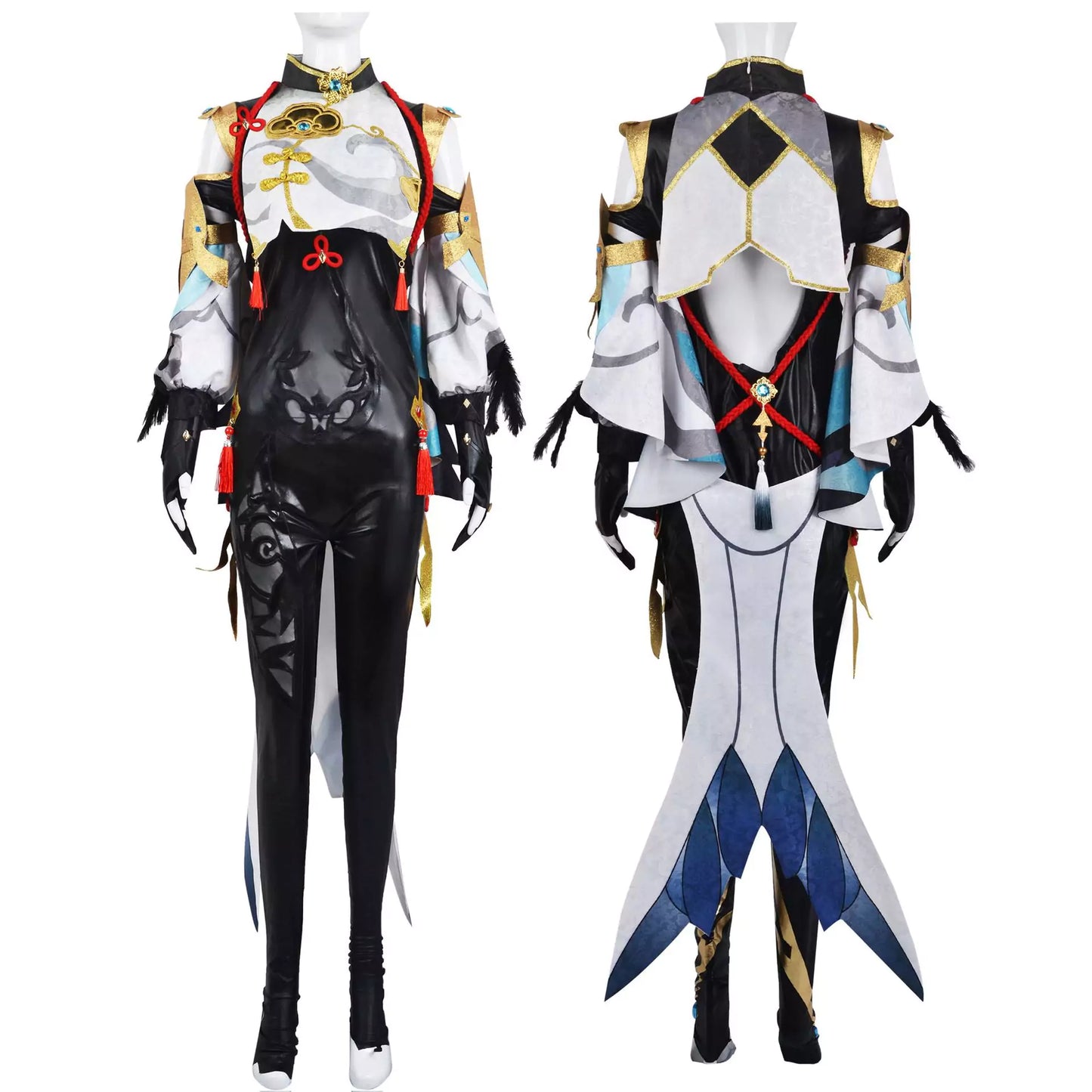 Genshin Impact Shenhe Complete Cosplay Costume Outfit