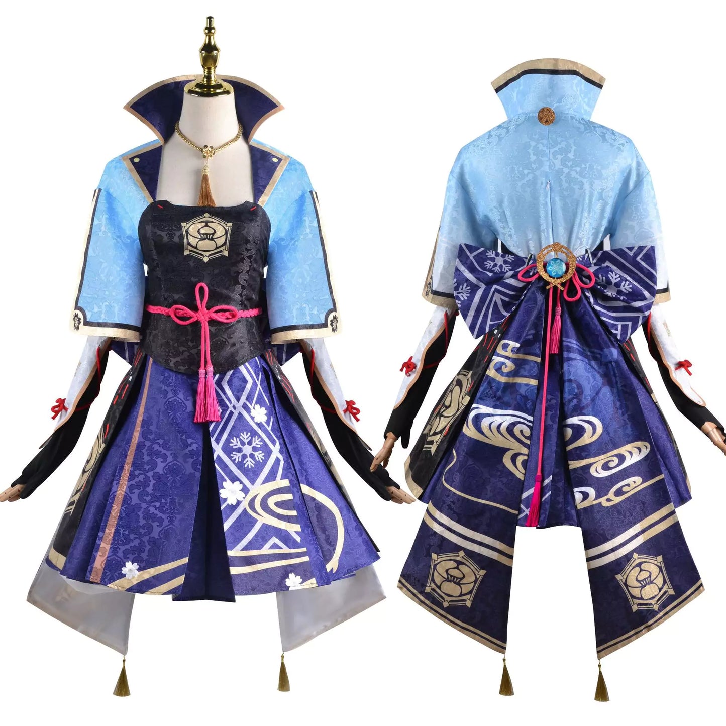 Genshin Impact Kamisato Ayaka Complete Cosplay Costume Outfit