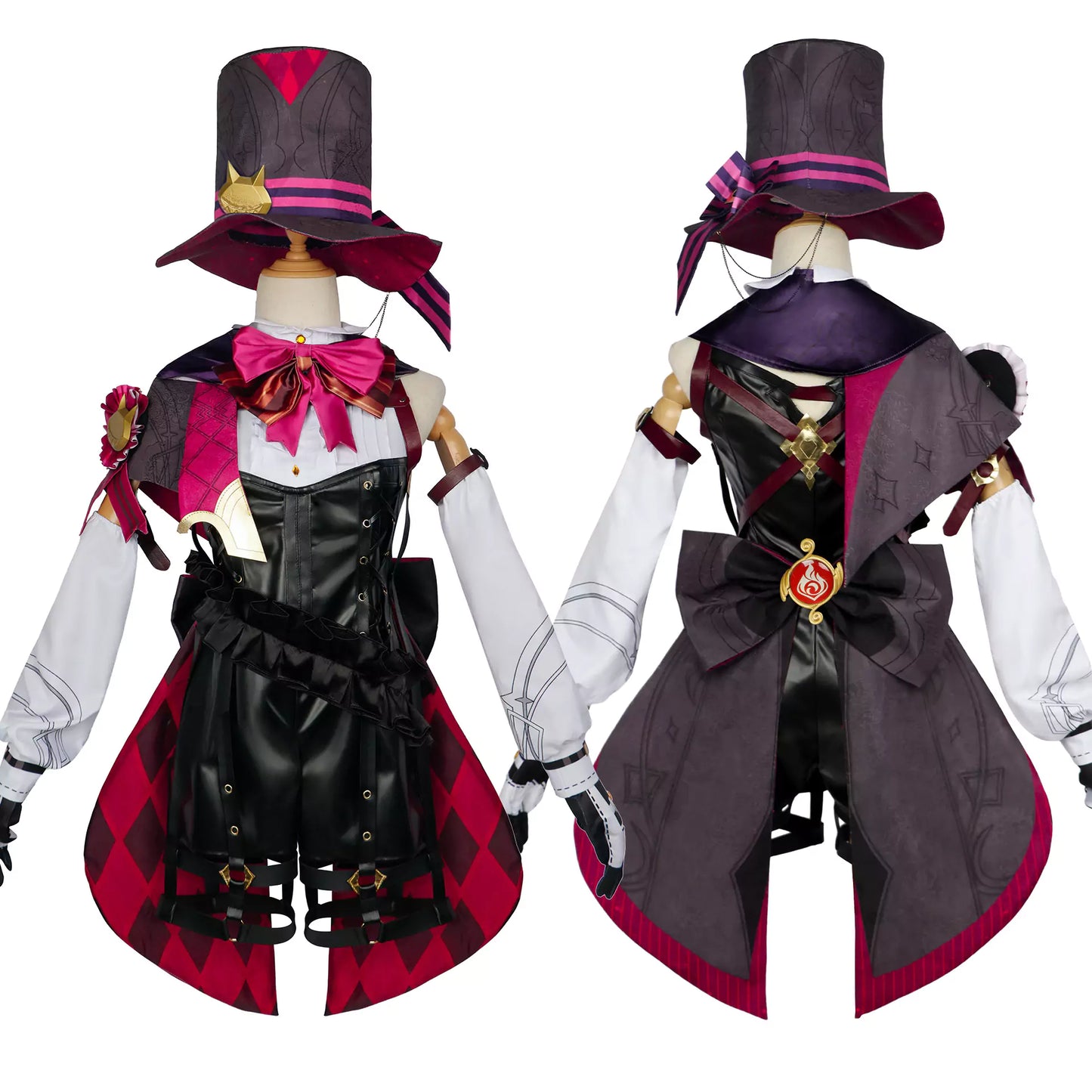 Genshin Impact Lyney Complete Cosplay Costume Outfit