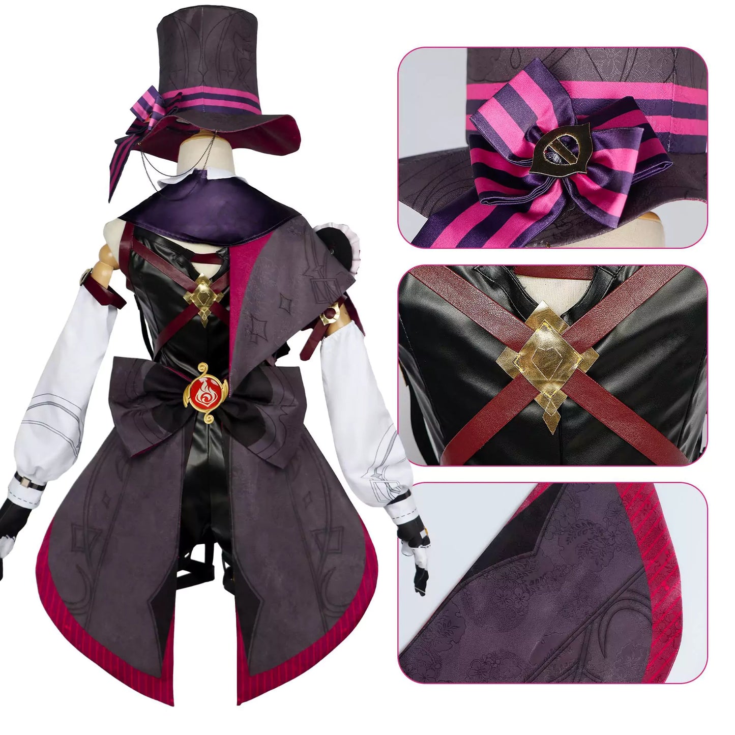 Genshin Impact Lyney Complete Cosplay Costume Outfit