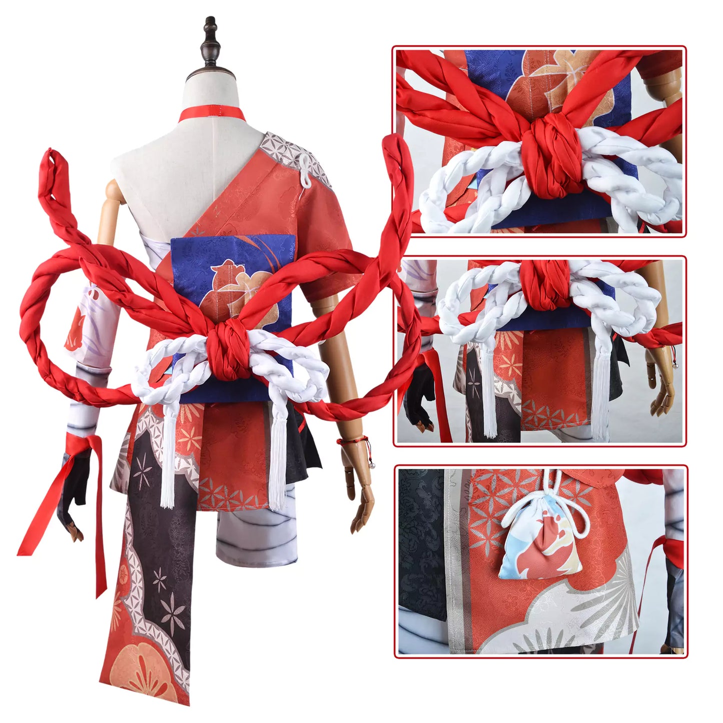 Genshin Impact Yoimiya Complete Cosplay Costume Outfit