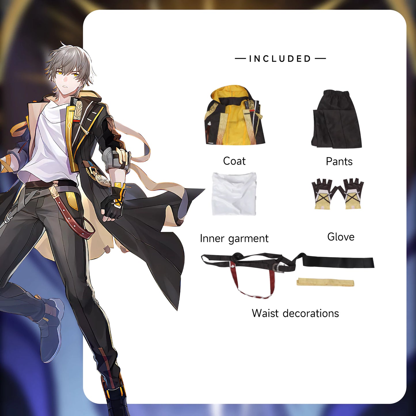Honkai Star Rail Male Trailblazer Cosplay Costume | Gaming Outfit