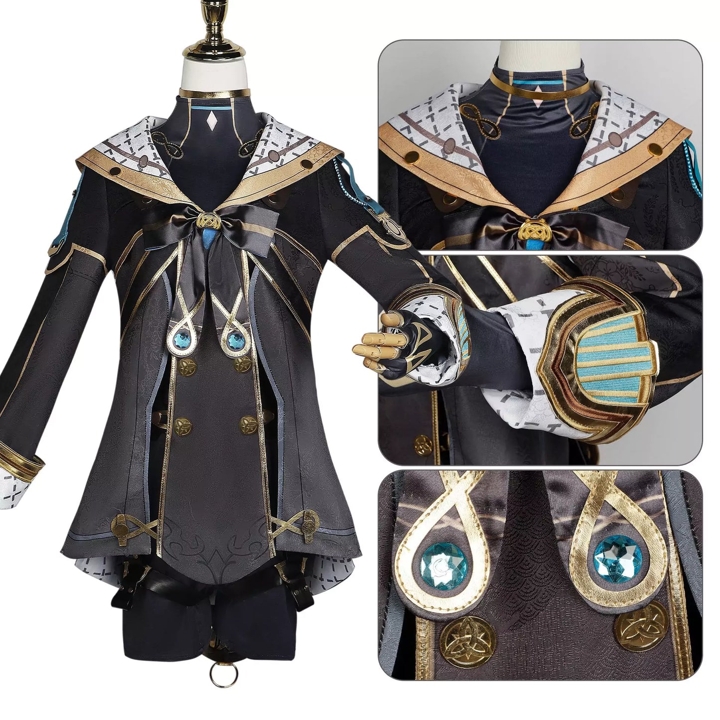 Genshin Impact Freminet Complete Cosplay Costume Outfit