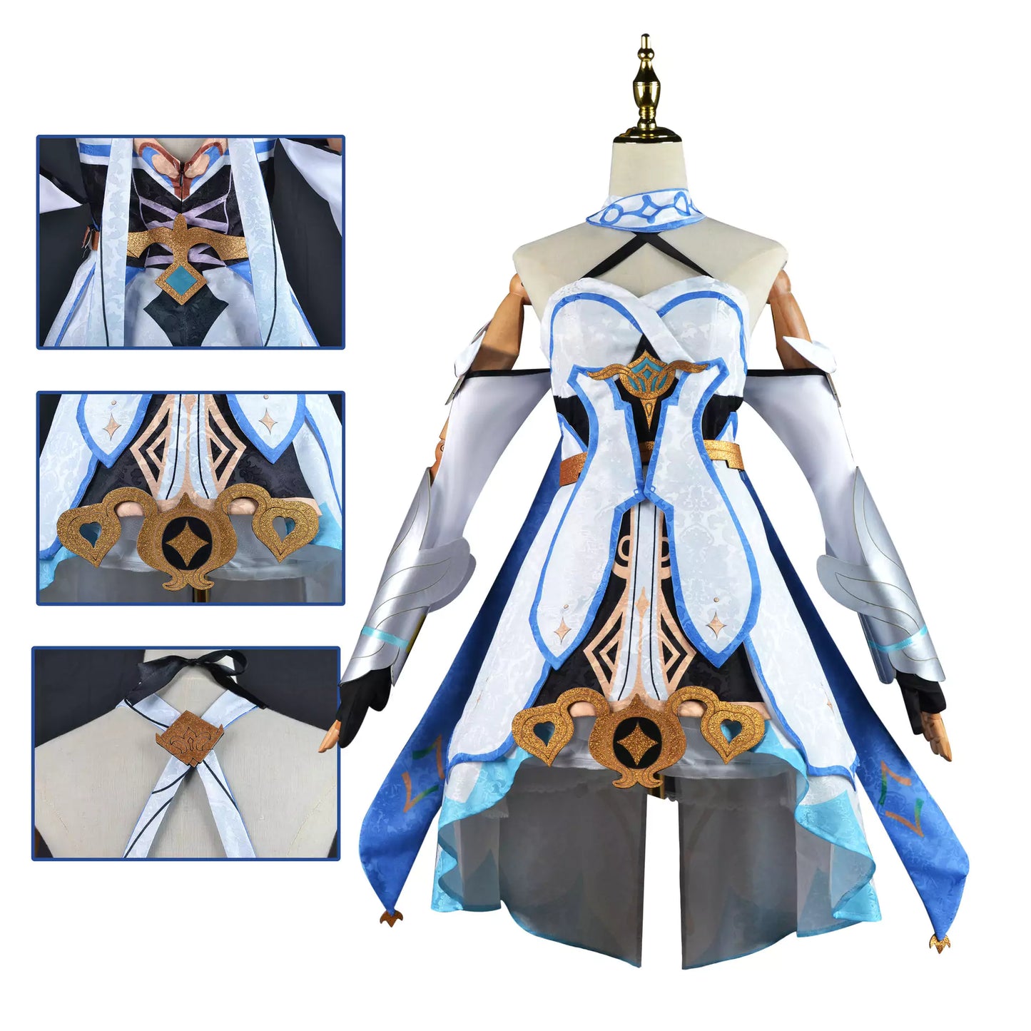 Genshin Impact Traveller Lumine Complete Cosplay Costume Outfit