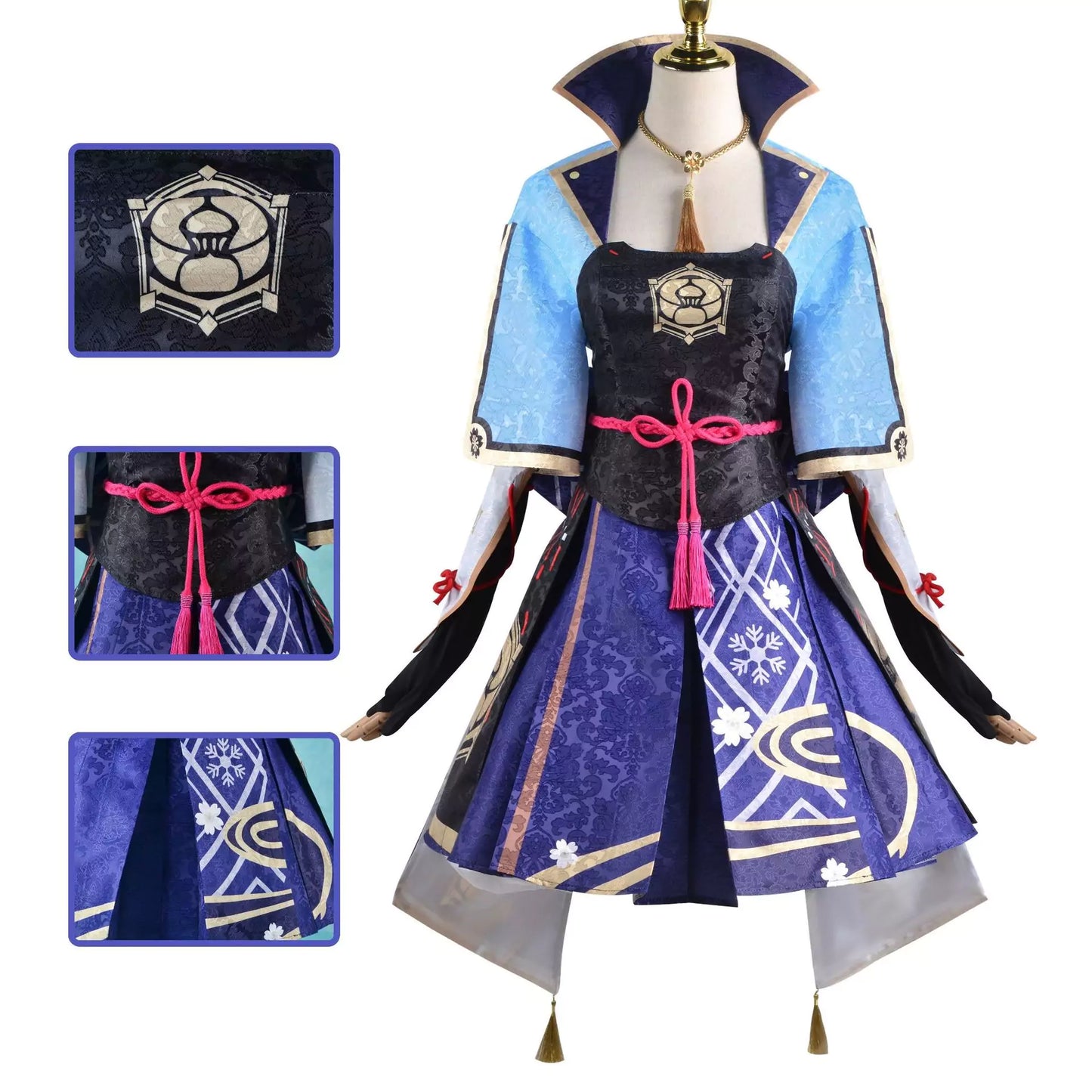 Genshin Impact Kamisato Ayaka Complete Cosplay Costume Outfit