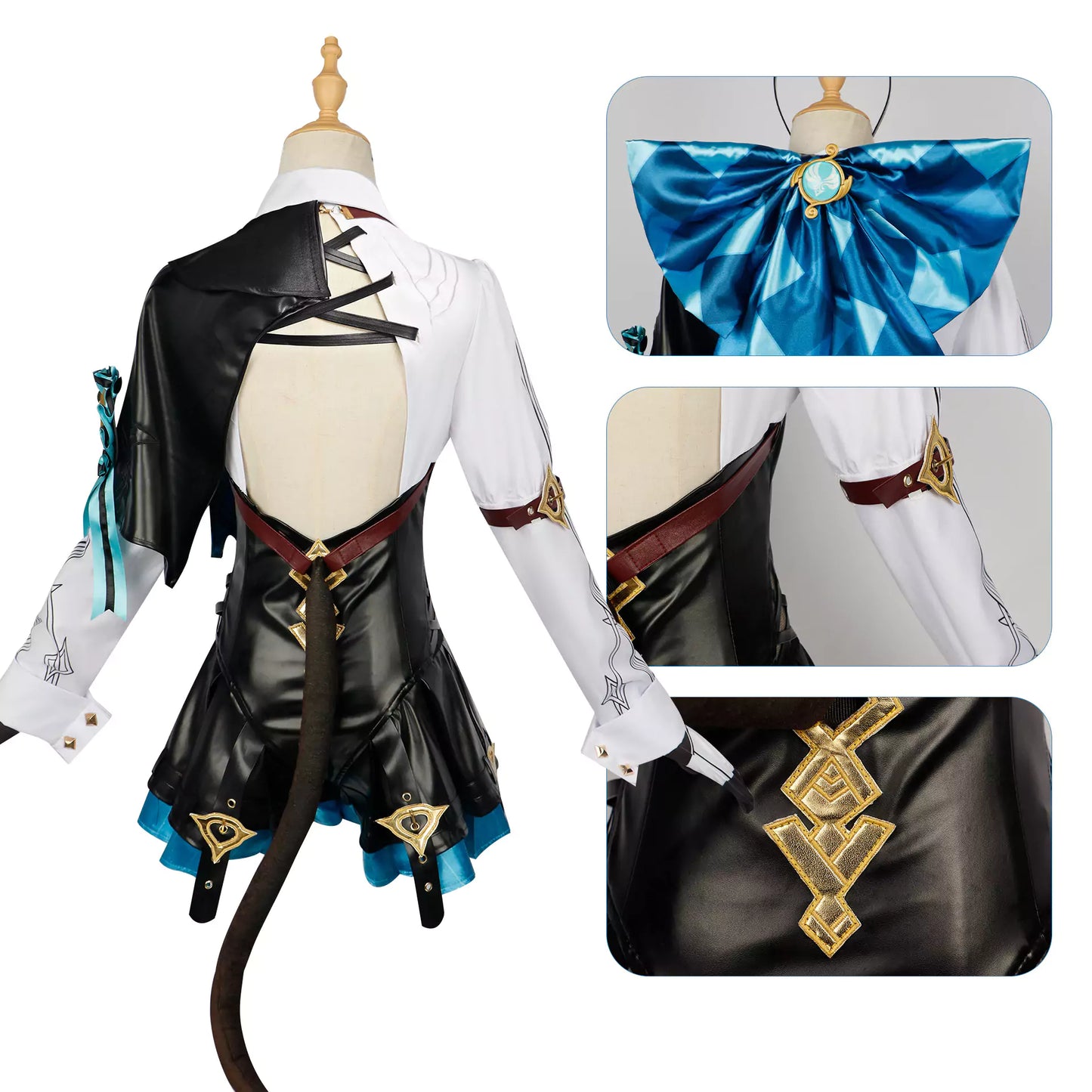 Genshin Impact Lynette Complete Cosplay Costume Outfit