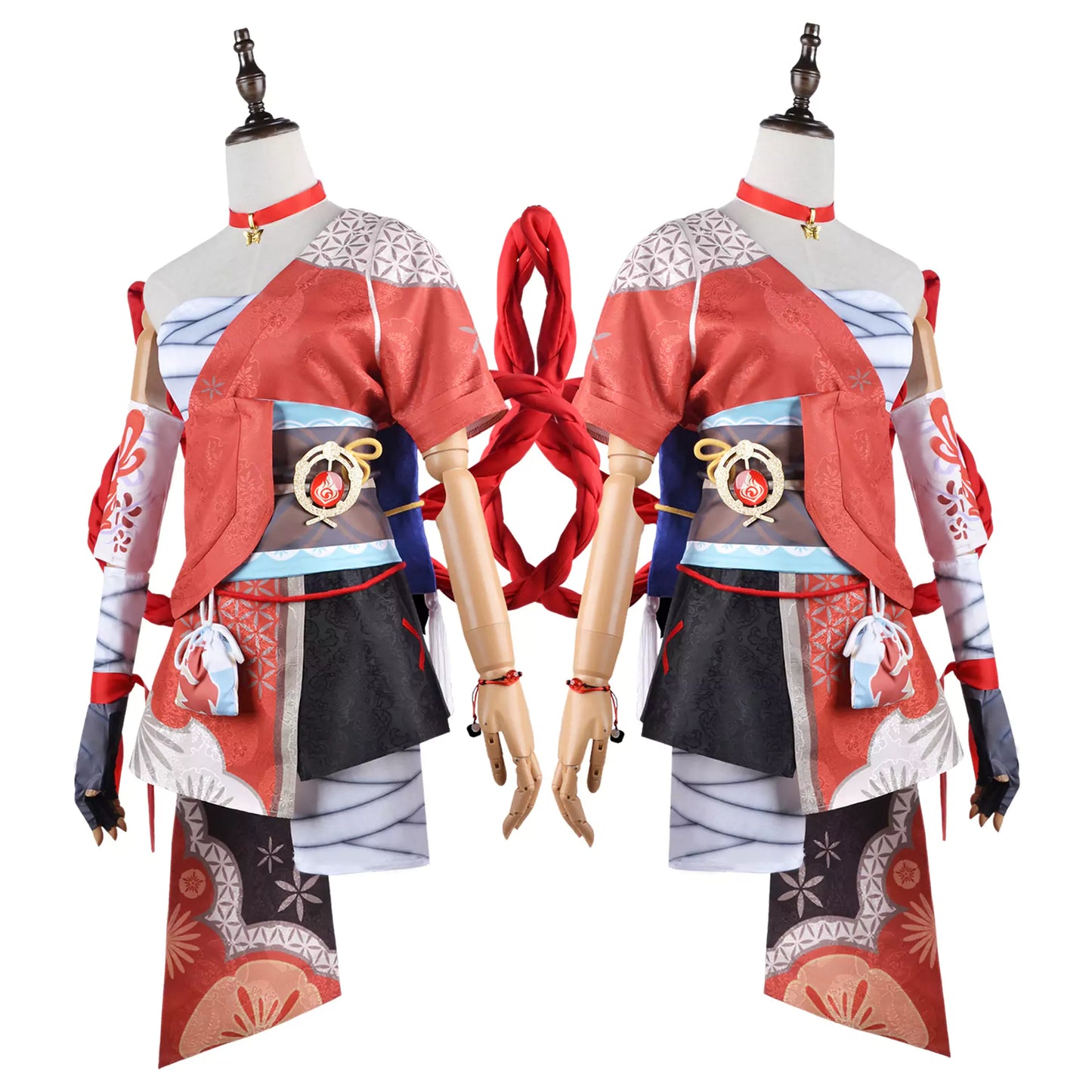 Genshin Impact Yoimiya Cosplay Costume | Game Outfit