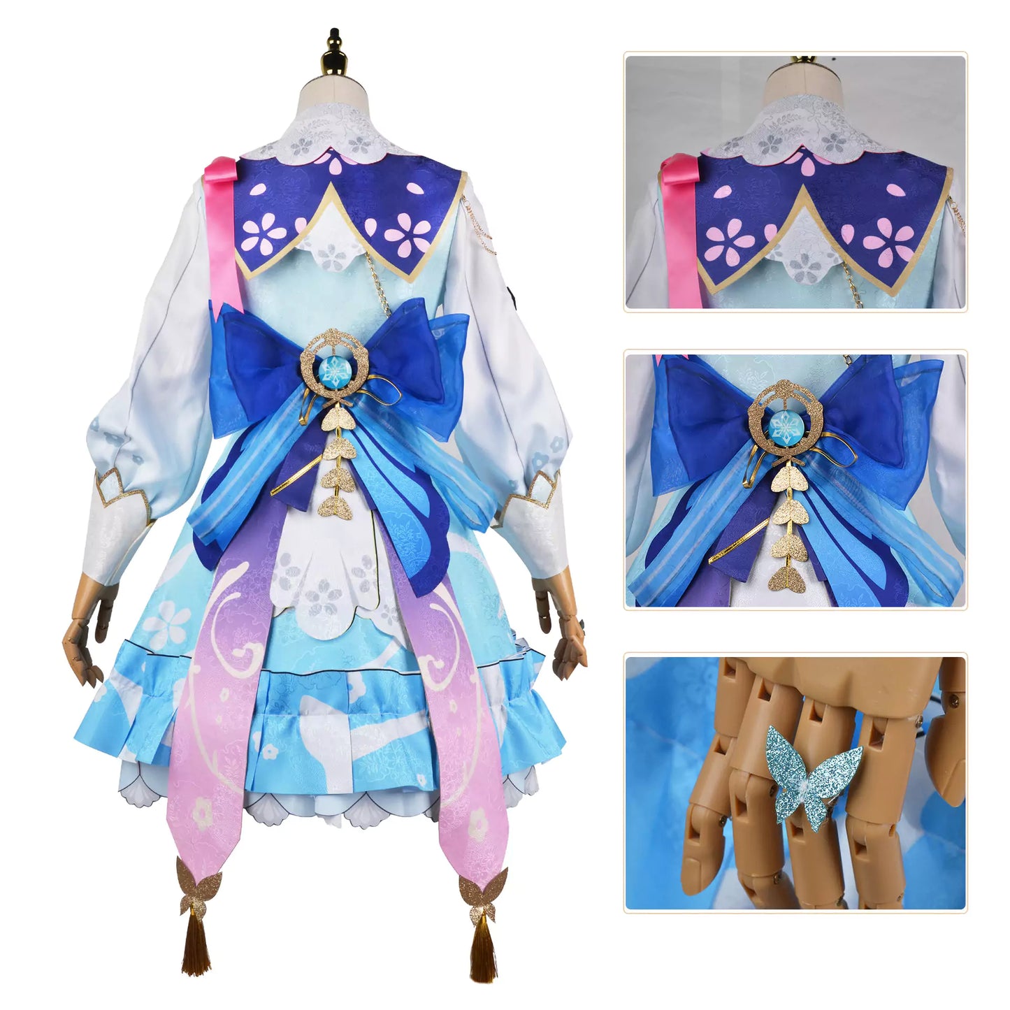 Genshin Impact Kamisato Ayaka Carnival Complete Cosplay Costume Outfit