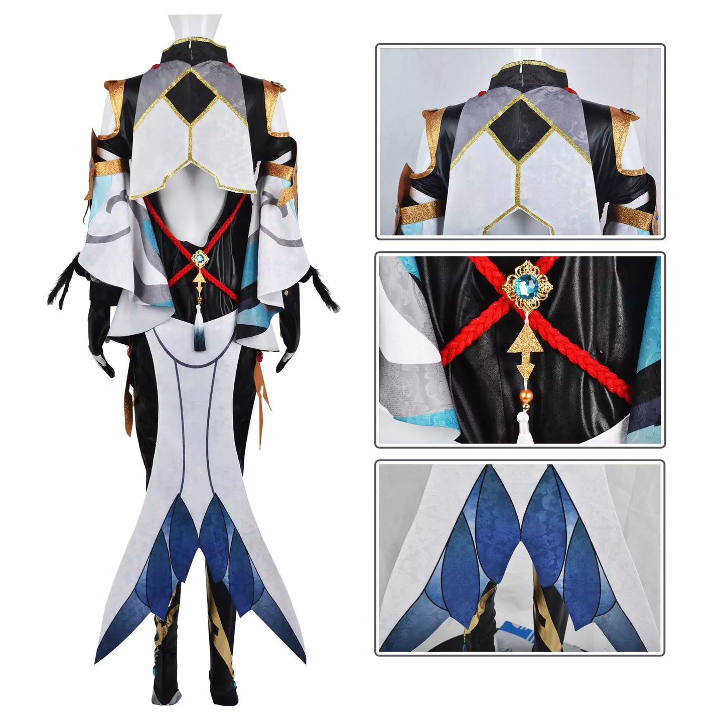 Genshin Impact Shenhe Complete Cosplay Costume Outfit