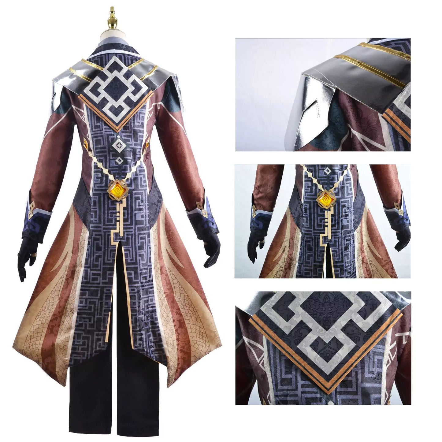 Genshin Impact Zhongli Complete Cosplay Costume Outfit