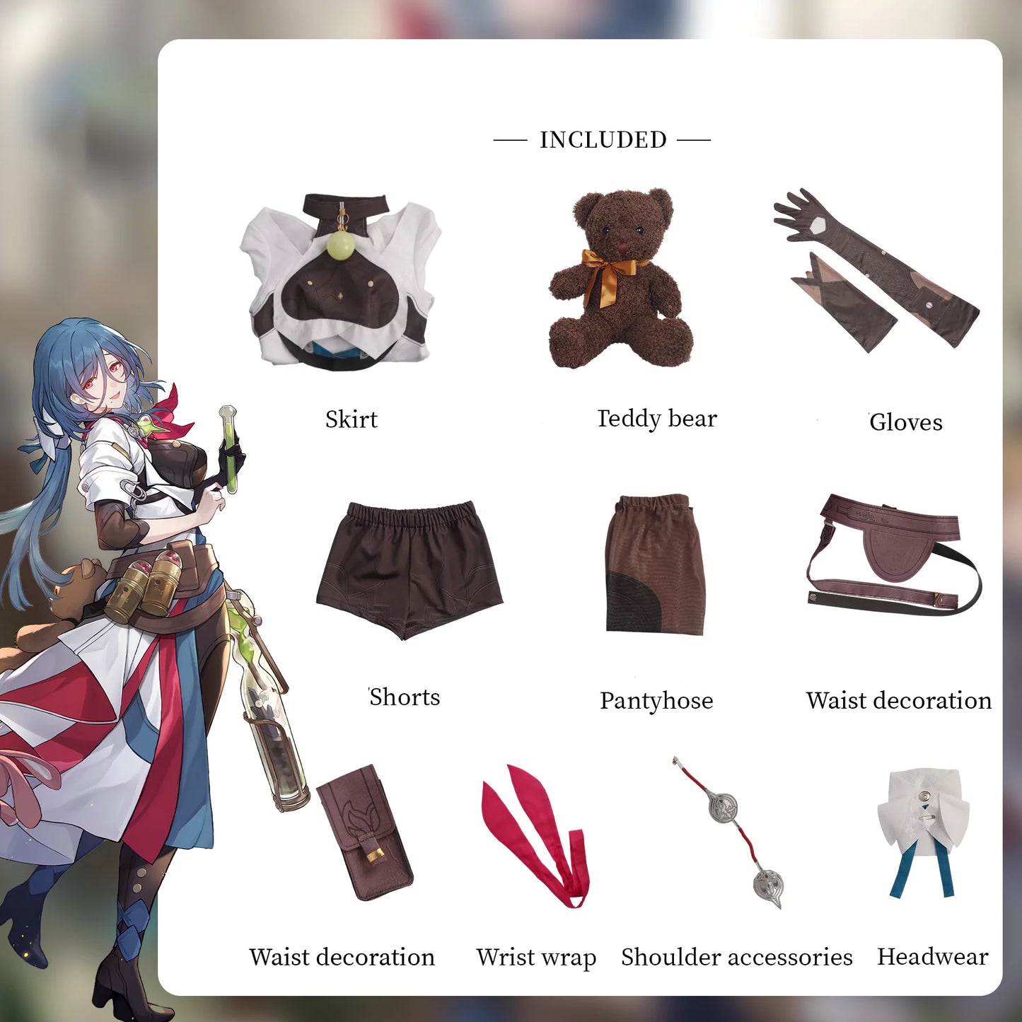 Honkai Star Rail Natasha Cosplay Costume | Gaming Outfit