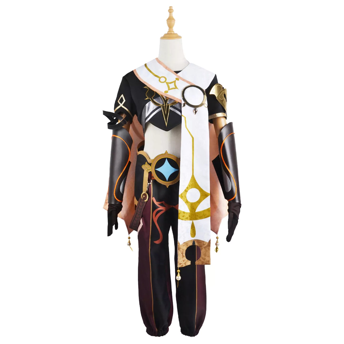 Genshin Impact Traveller Aether Complete Cosplay Costume Outfit