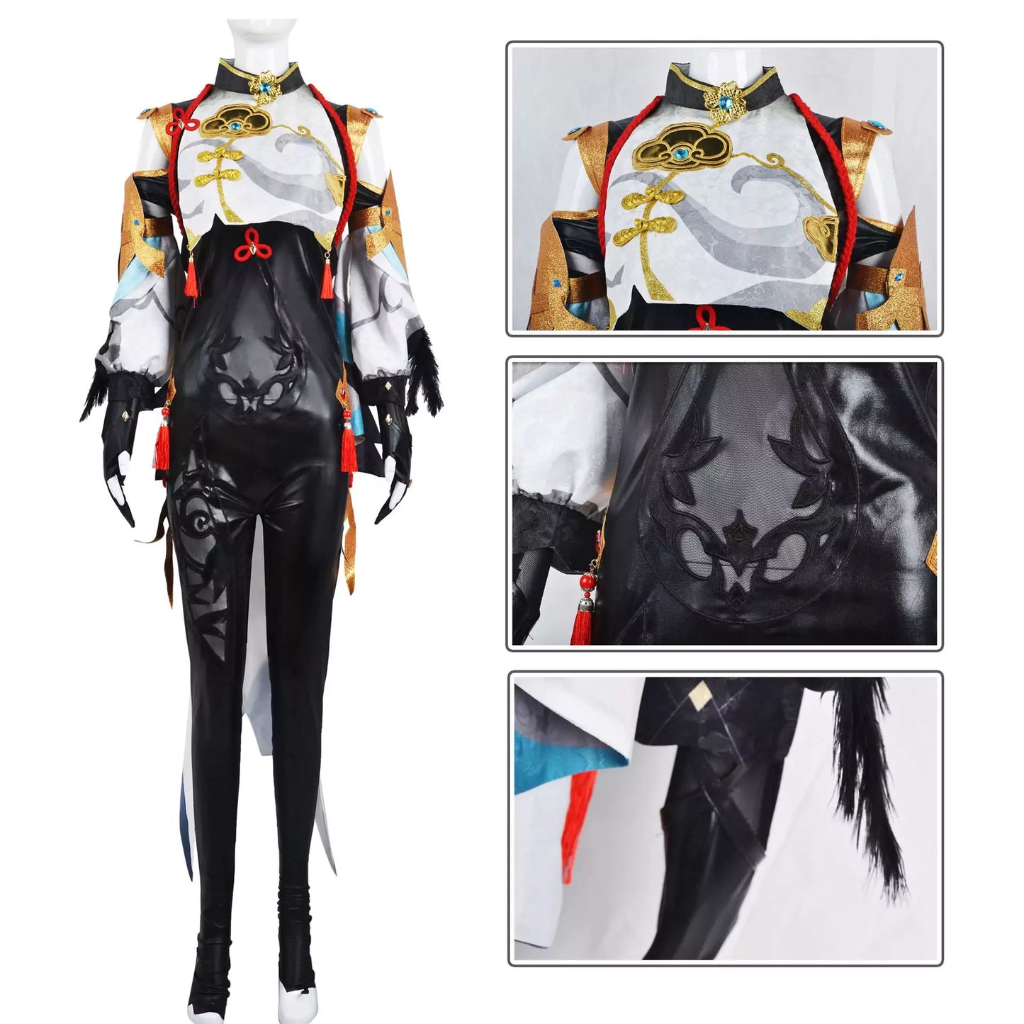 Genshin Impact Shenhe Complete Cosplay Costume Outfit