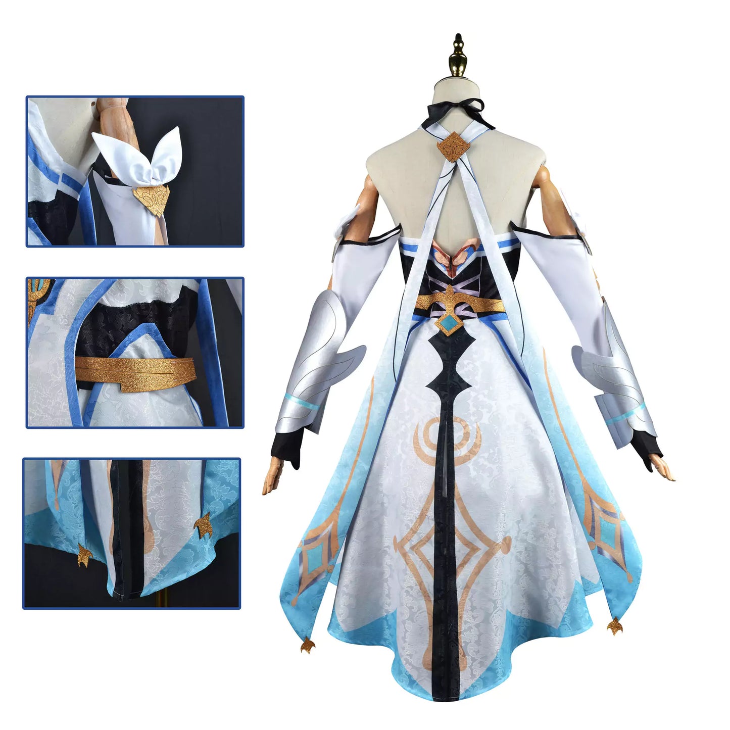 Genshin Impact Traveller Lumine Complete Cosplay Costume Outfit