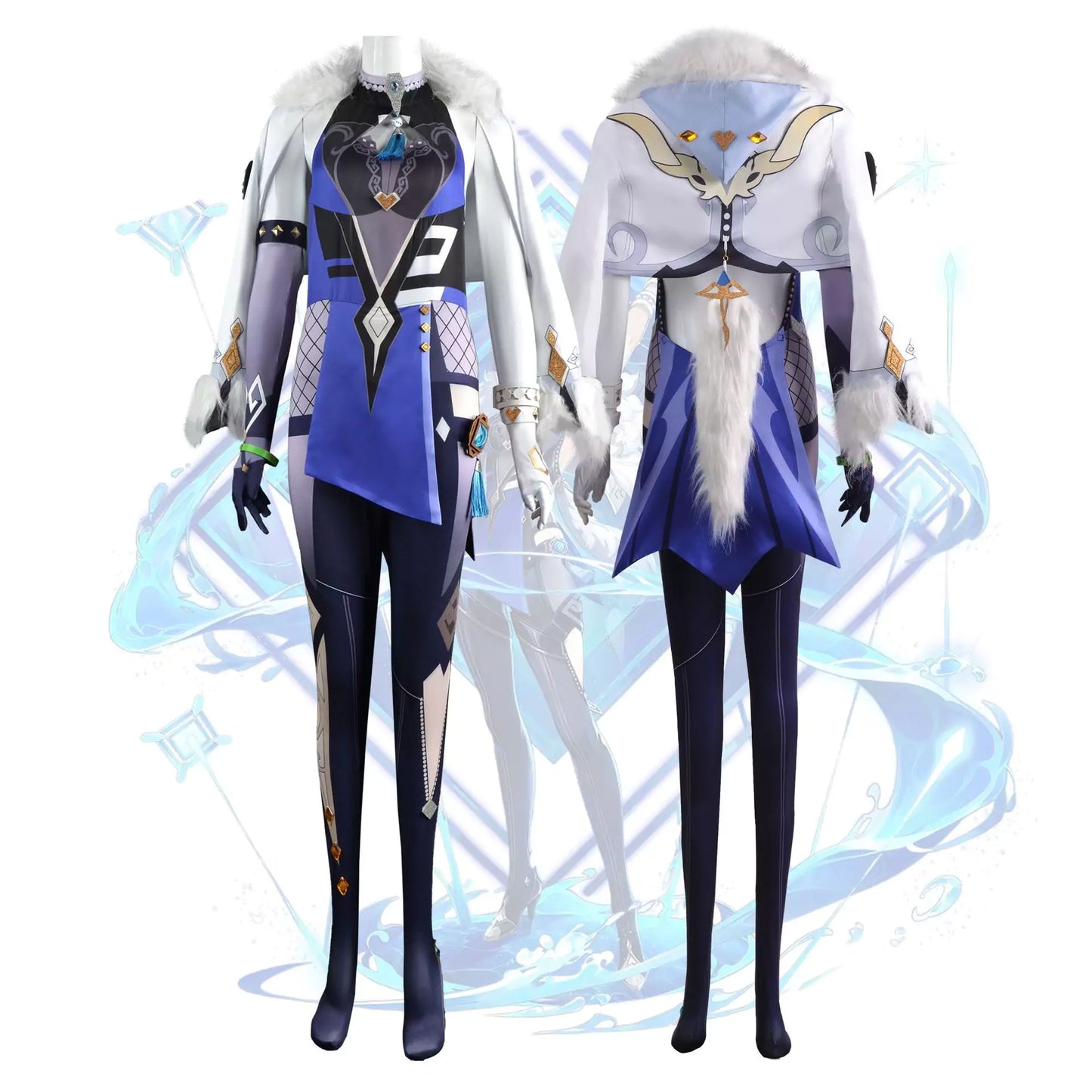 Genshin Impact Yelan Complete Cosplay Costume Outfit