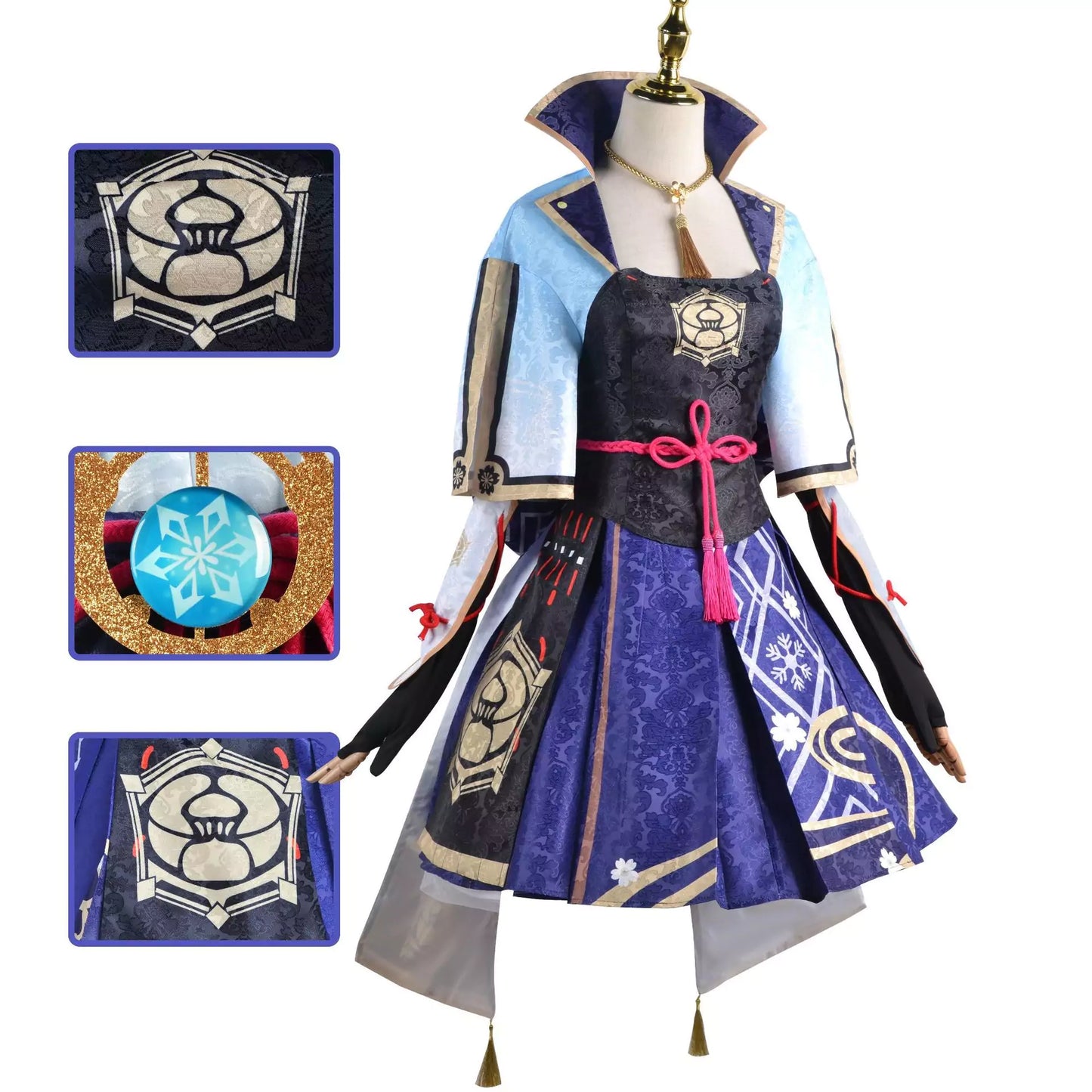 Genshin Impact Kamisato Ayaka Complete Cosplay Costume Outfit