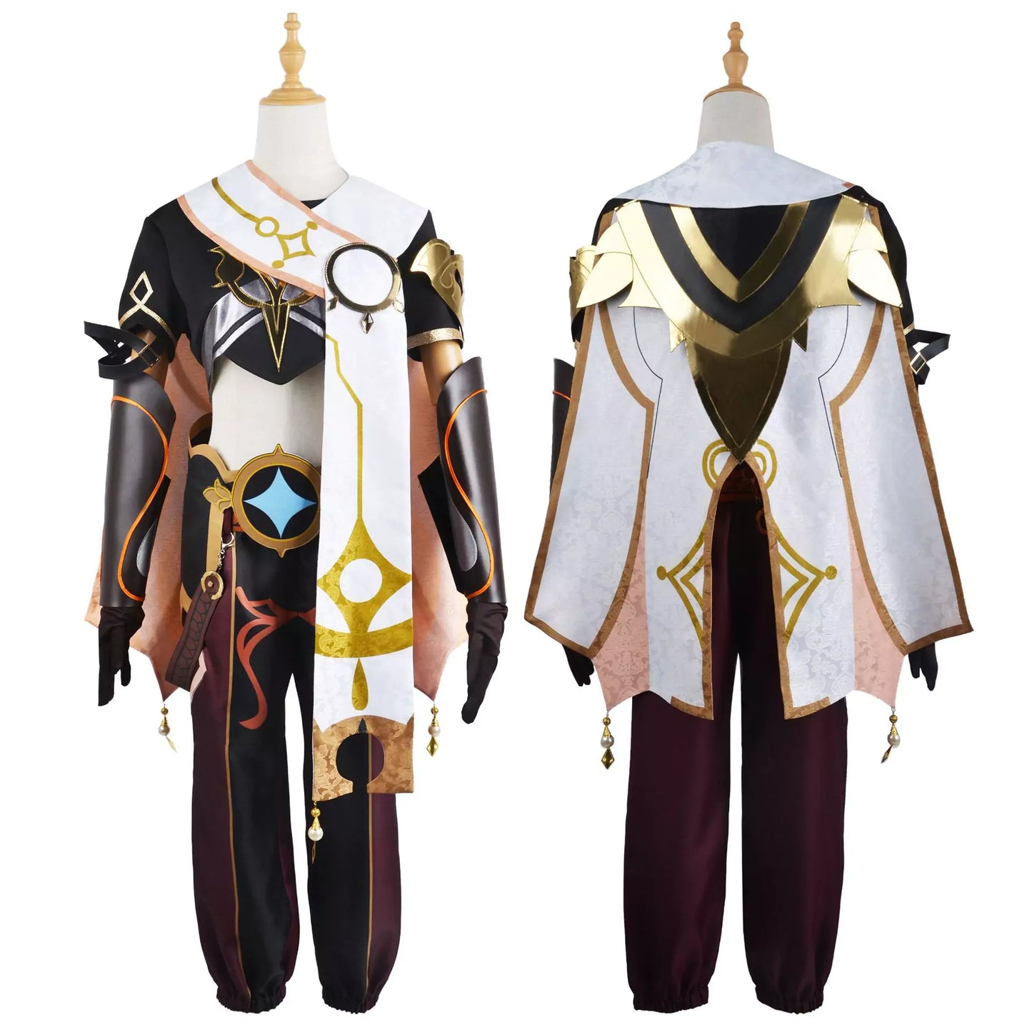 Genshin Impact Traveller Aether Complete Cosplay Costume Outfit