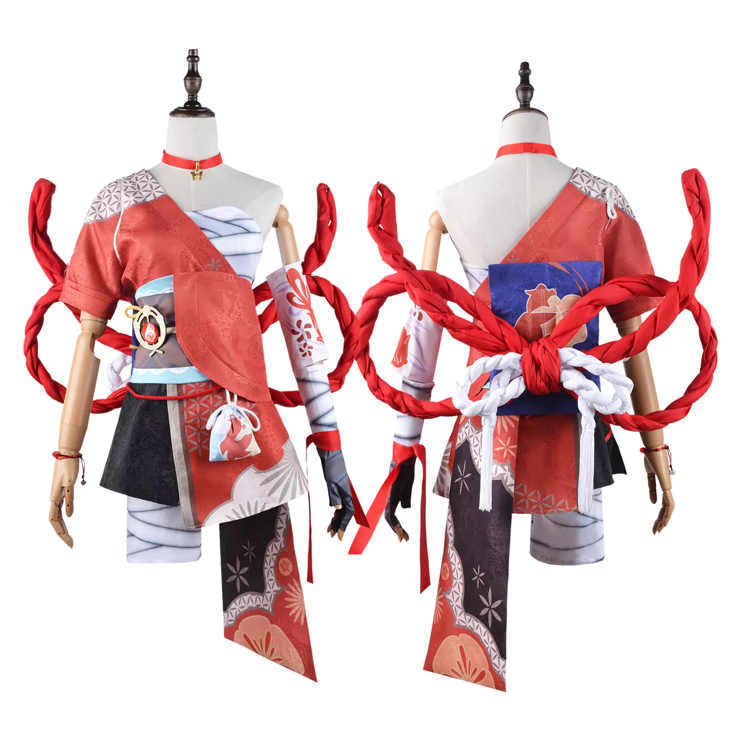 Genshin Impact Yoimiya Cosplay Costume | Game Outfit