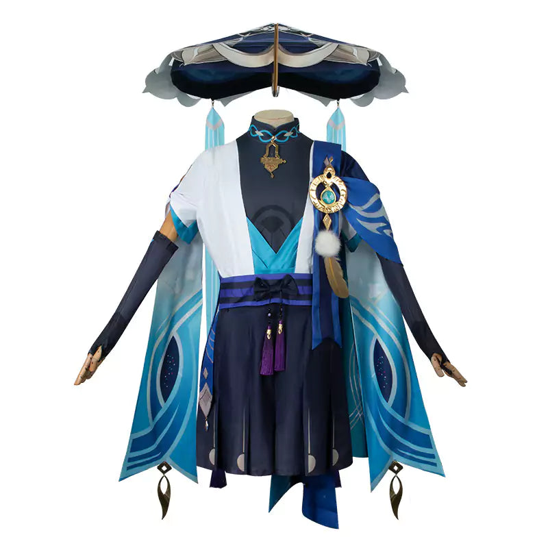 Genshin Impact Wanderer Complete Cosplay Costume Outfit