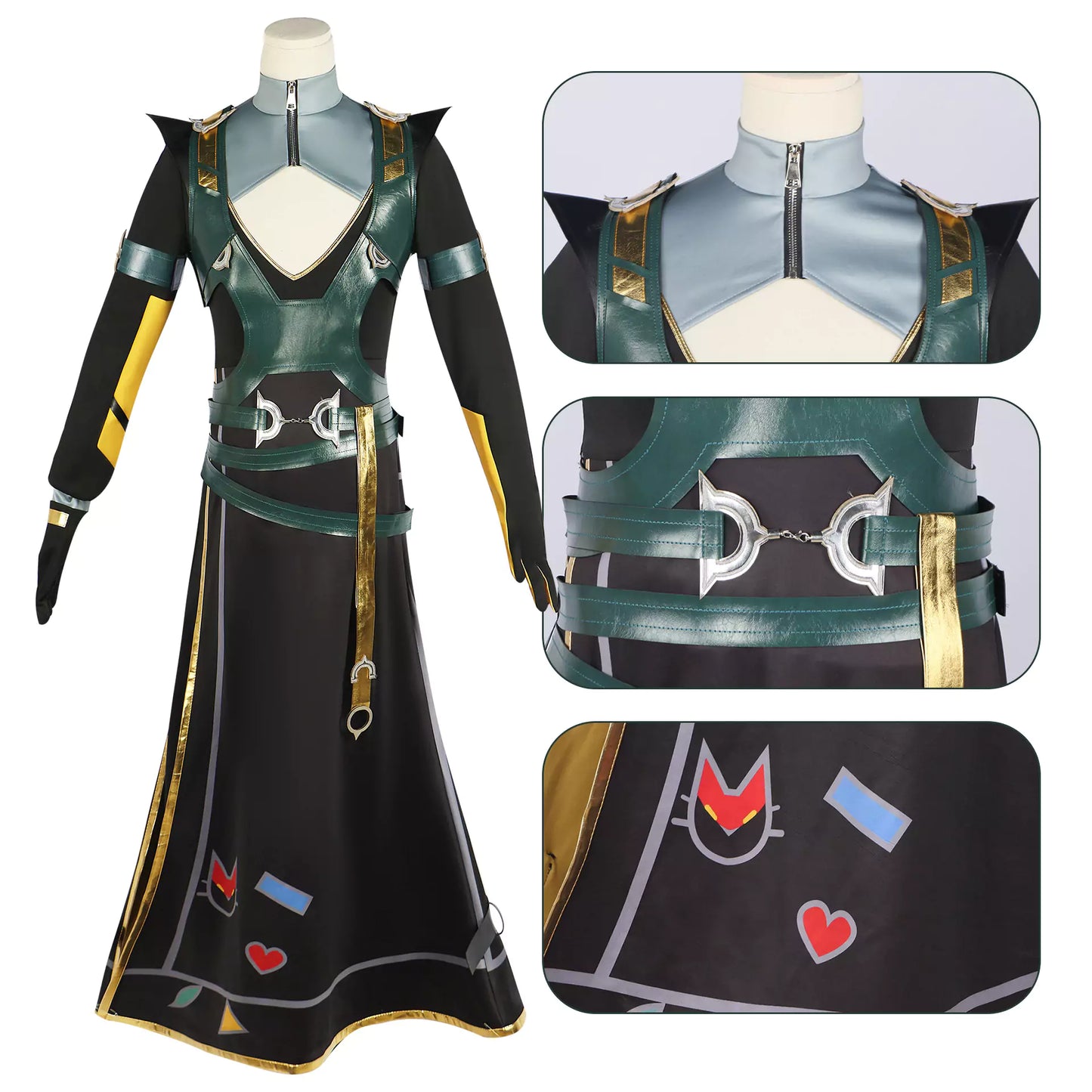 League of Legend Heartsteel Yone Complete Cosplay Costume Outfit