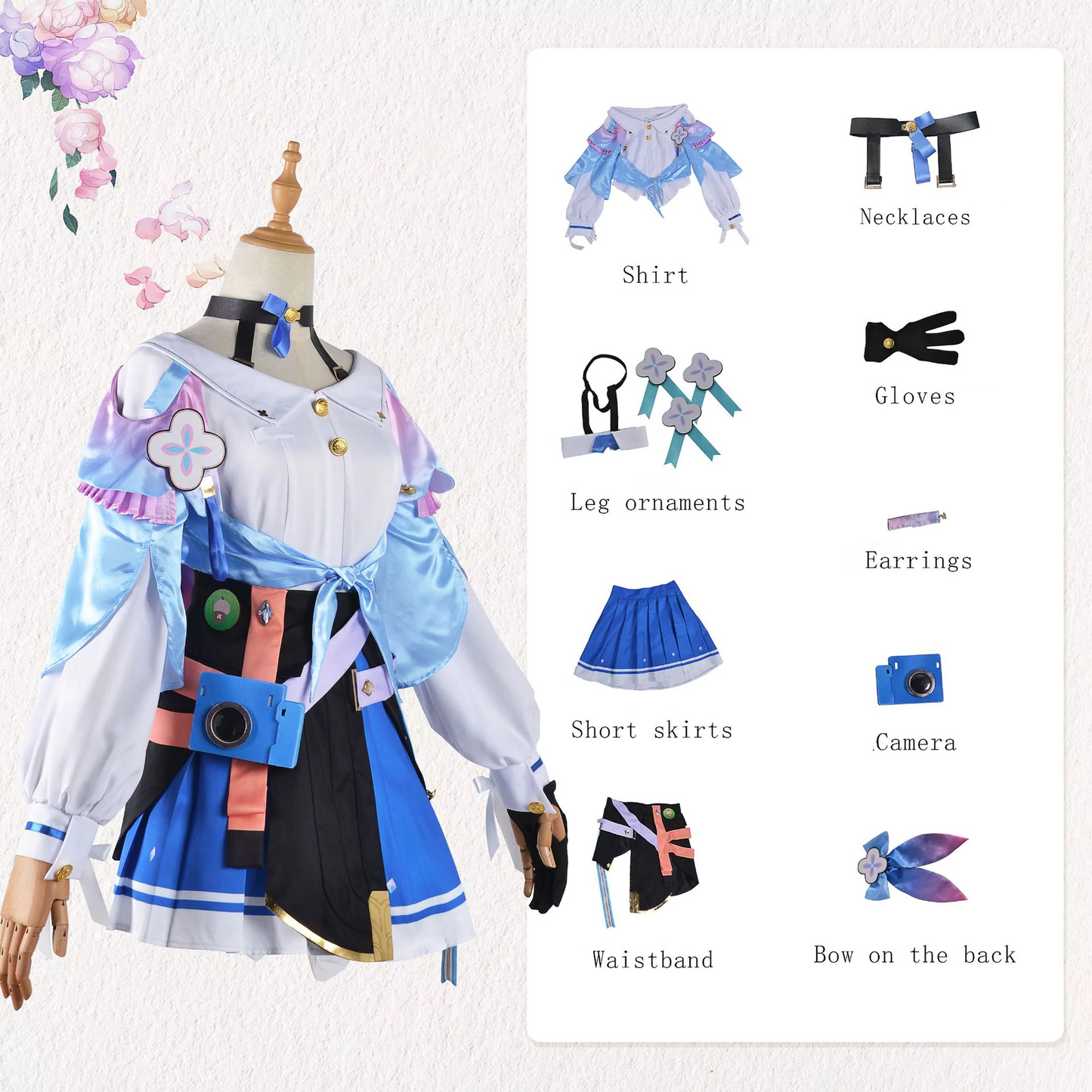 Honkai Star Rail March 7th Cosplay Costume | Gaming Outfit