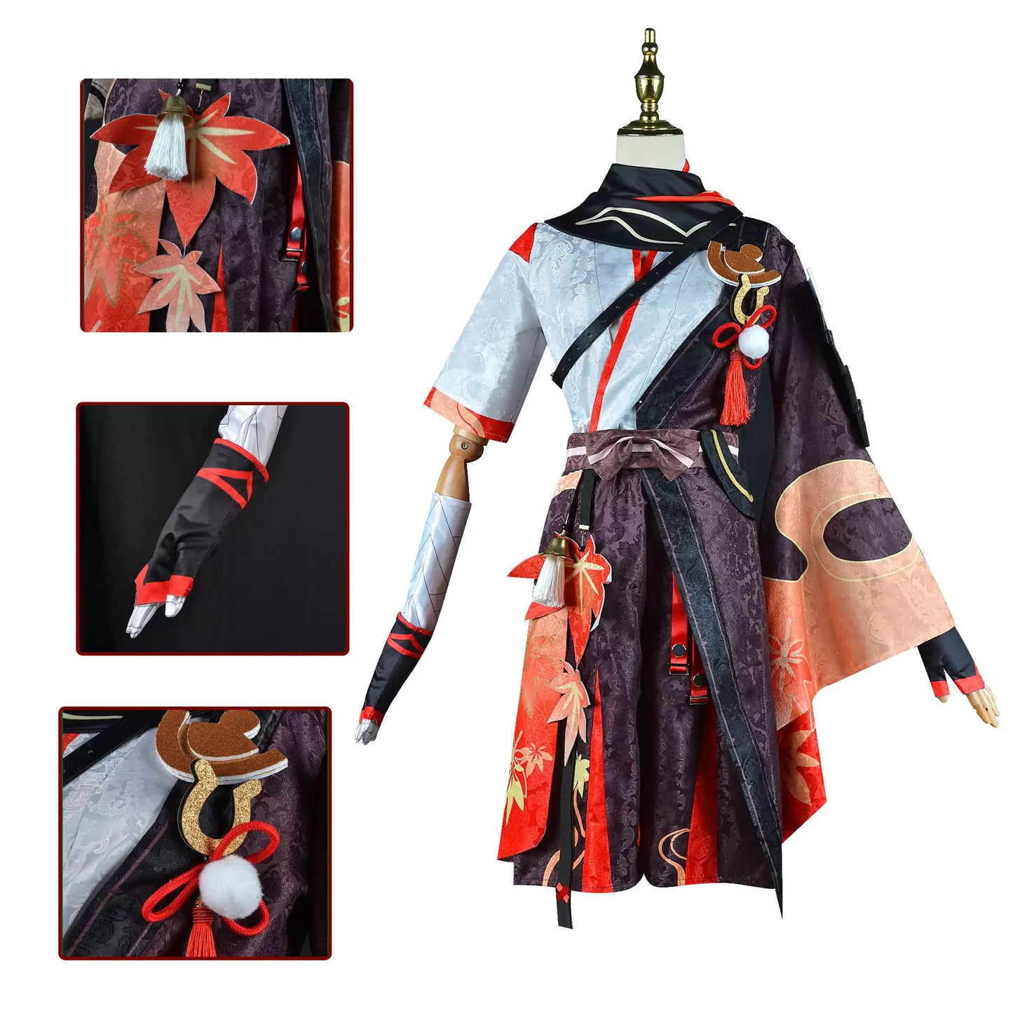 Genshin Impact Kaedehara Kazuha Complete Cosplay Costume Outfit