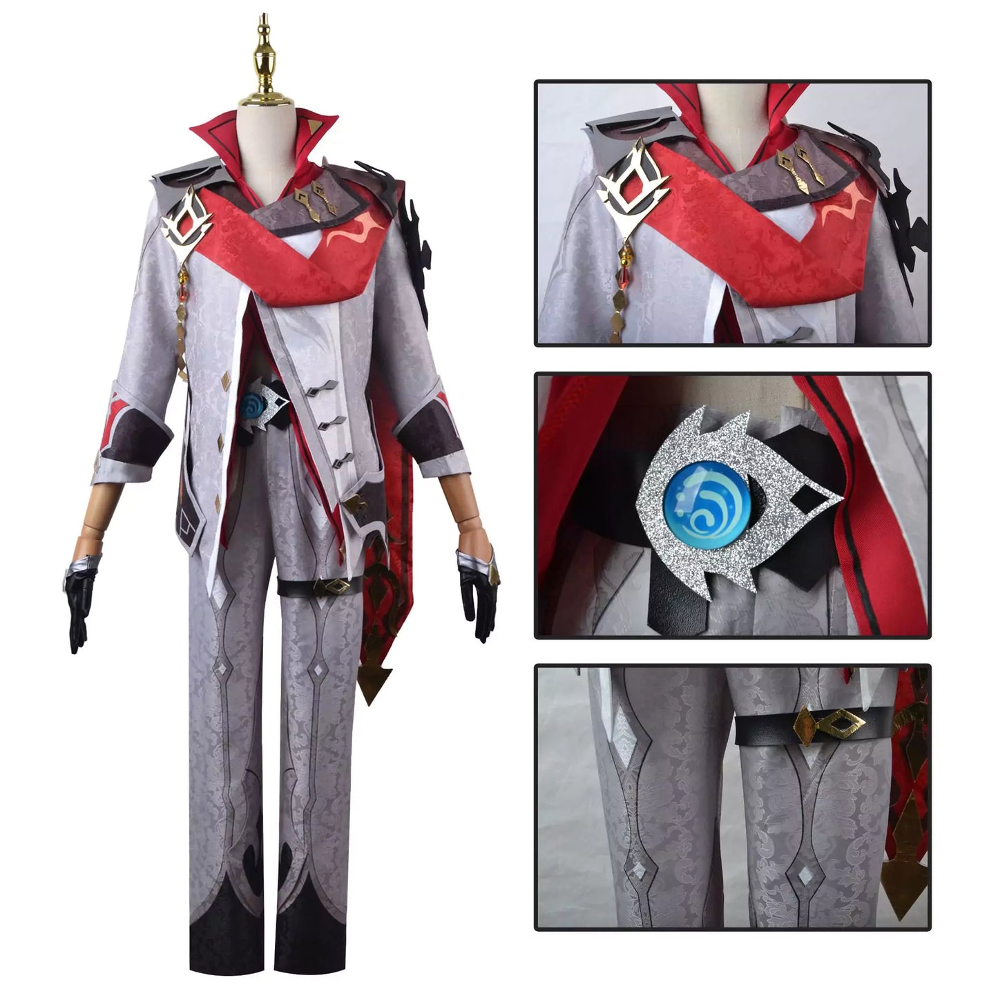 Genshin Impact Tartaglia Complete Cosplay Costume Outfit