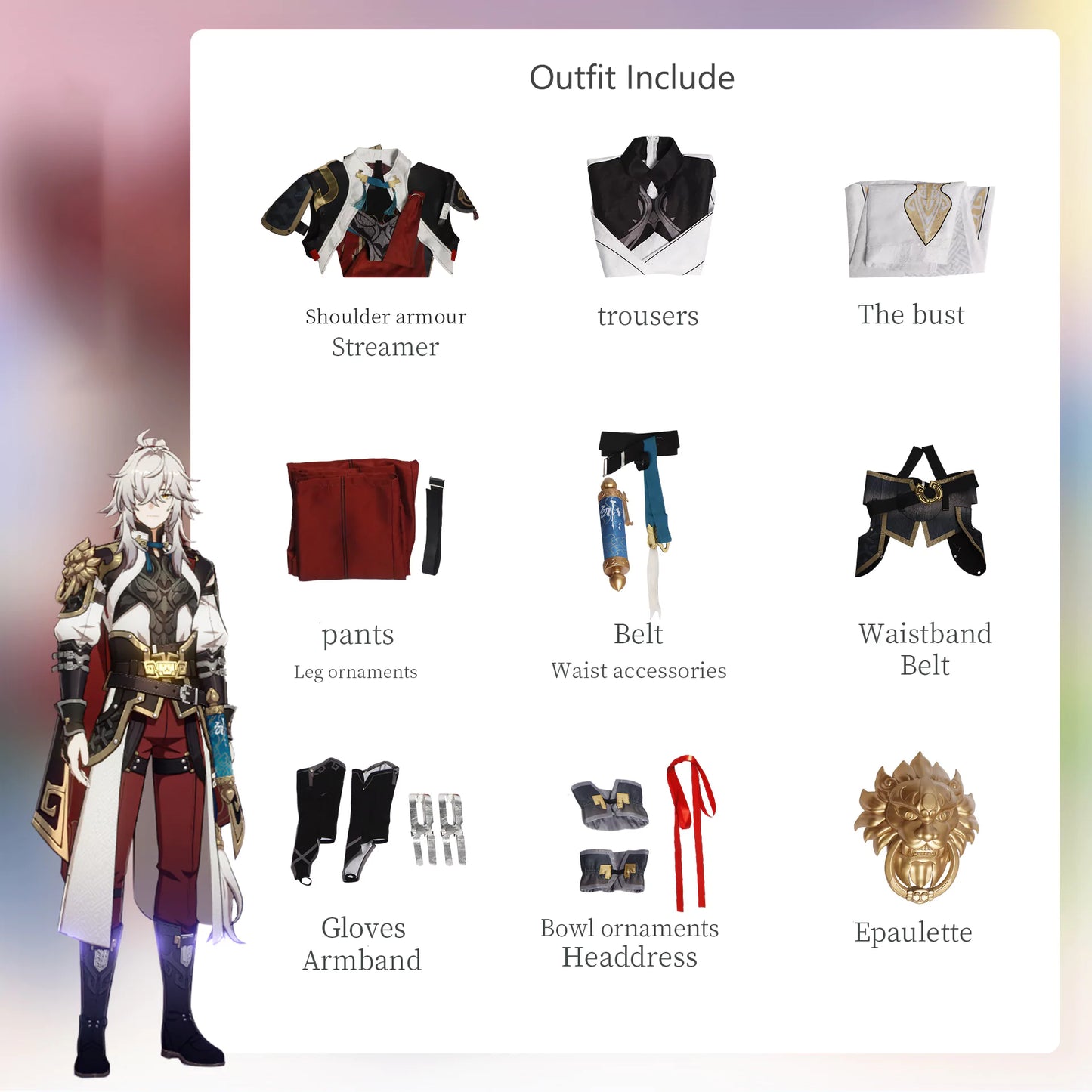 Honkai Star Rail Jingyuan Cosplay Costume | Gaming Outfit