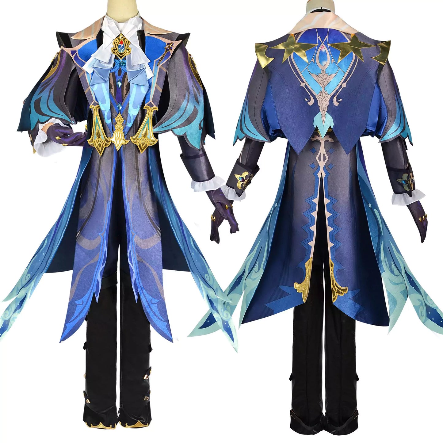 Genshin Impact Neuvillette Cosplay Costume | Game Outfit