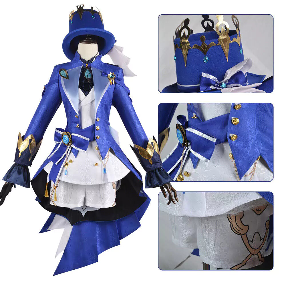 Genshin Impact Focalors Complete Cosplay Costume Outfit