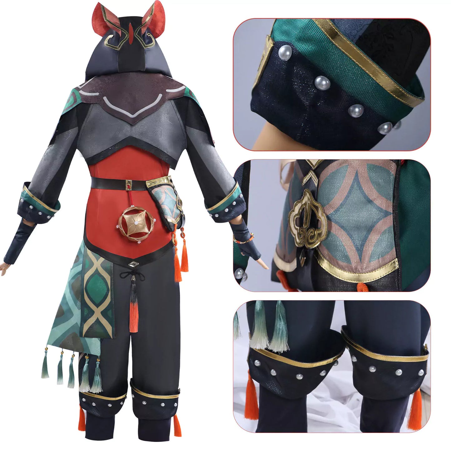 Genshin Impact Jiaming Complete Cosplay Costume Outfit