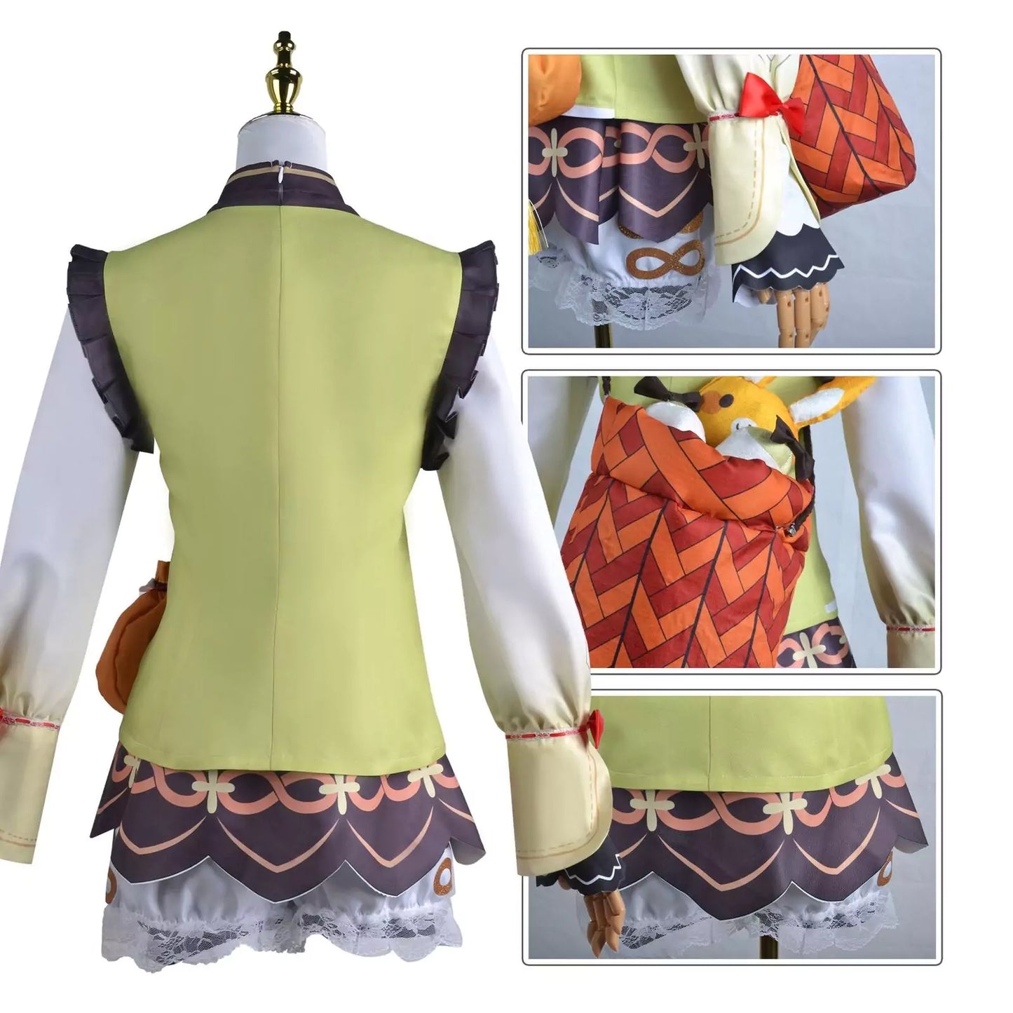 Genshin Impact Yaoyao Cosplay Costume | Game Outfit