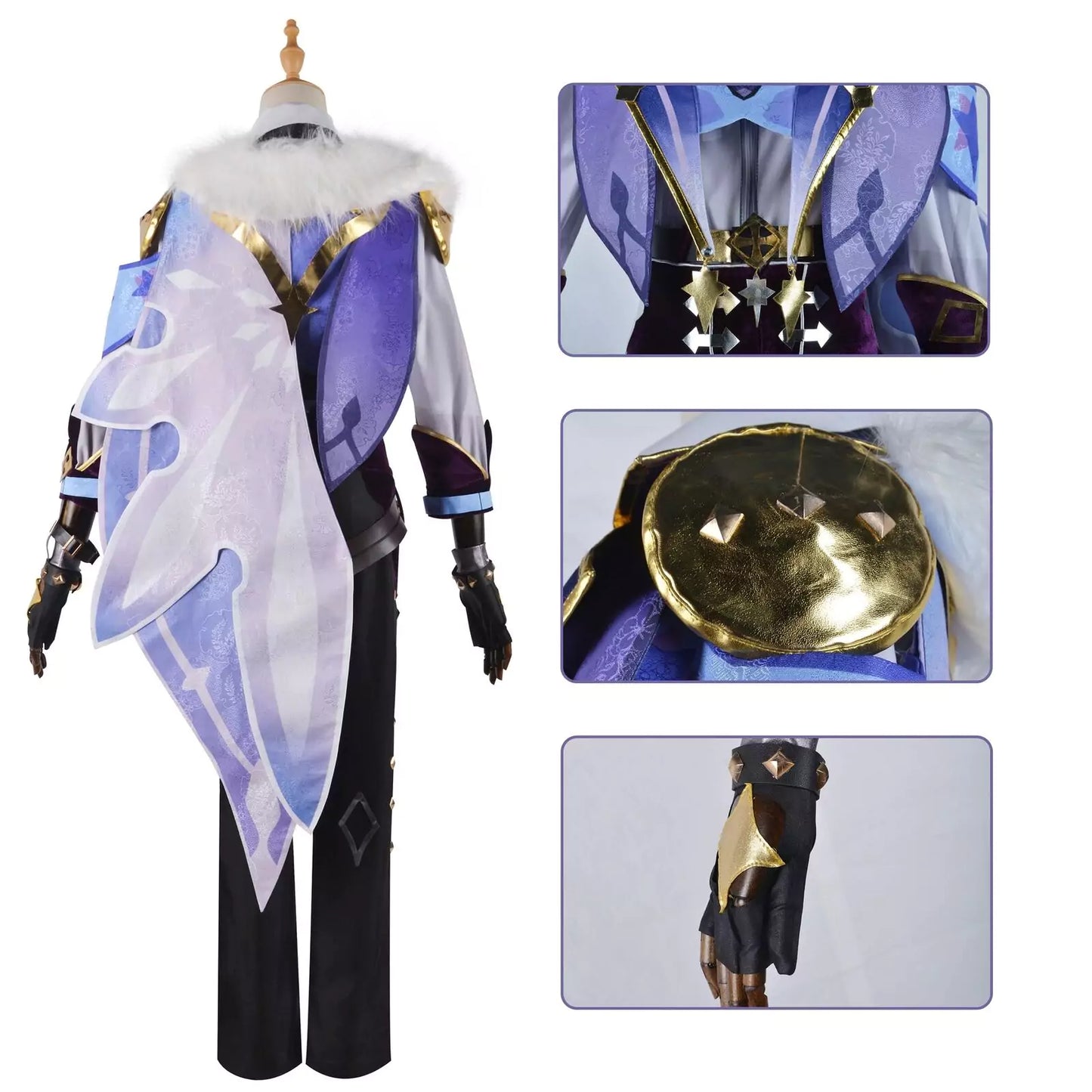 Genshin Impact Kaeya Complete Cosplay Costume Outfit