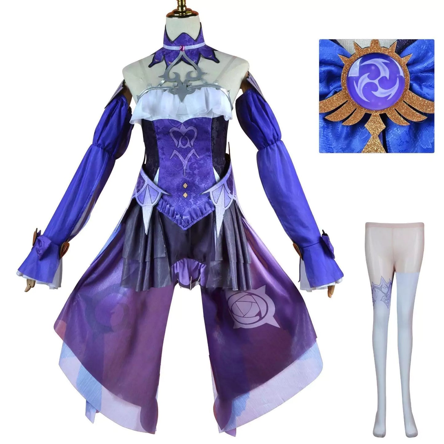 Genshin Impact Fischl Carnival Complete Cosplay Costume Outfit