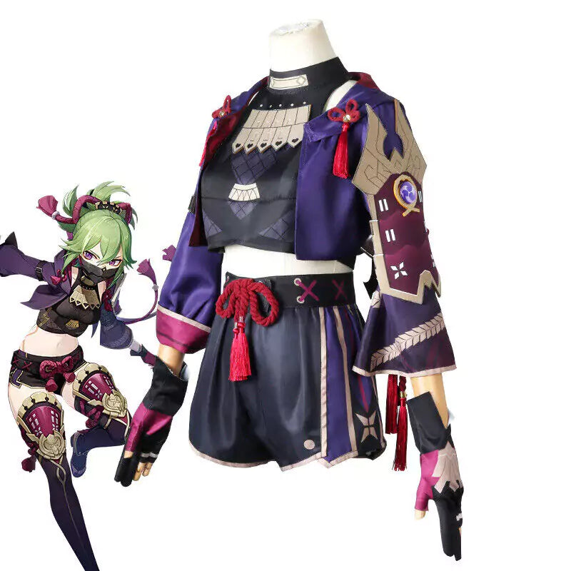 Genshin Impact Kuki Shinobu Complete Cosplay Costume Outfit