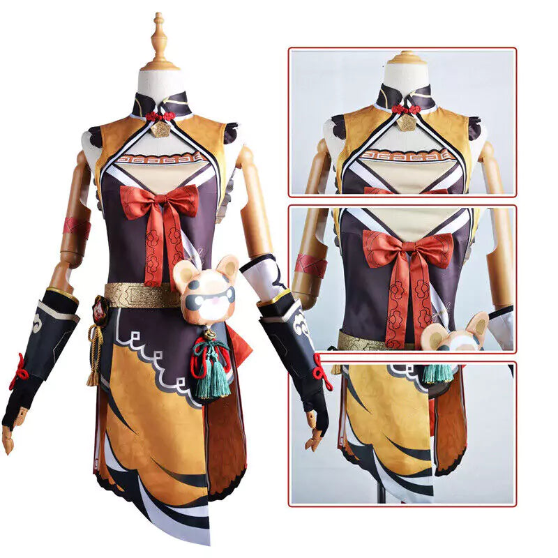 Genshin Impact Xiangling Complete Cosplay Costume Outfit