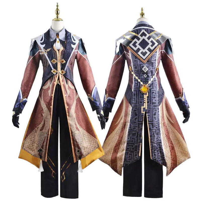 Genshin Impact Zhongli Complete Cosplay Costume Outfit