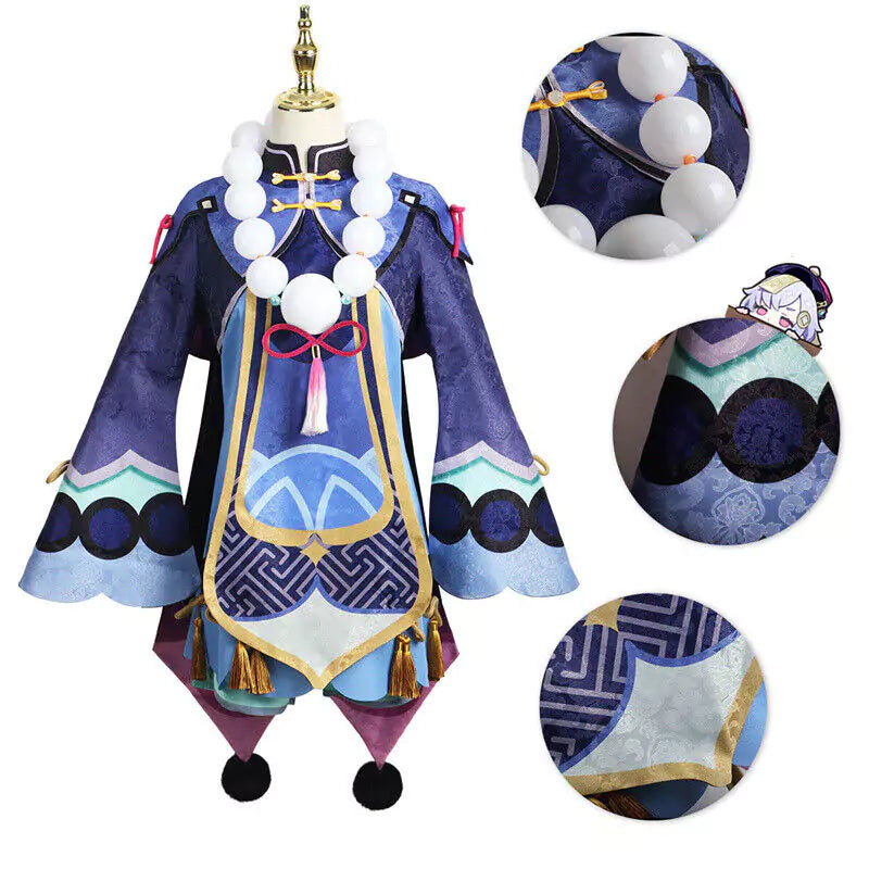 Genshin Impact Qiqi Complete Cosplay Costume Outfit