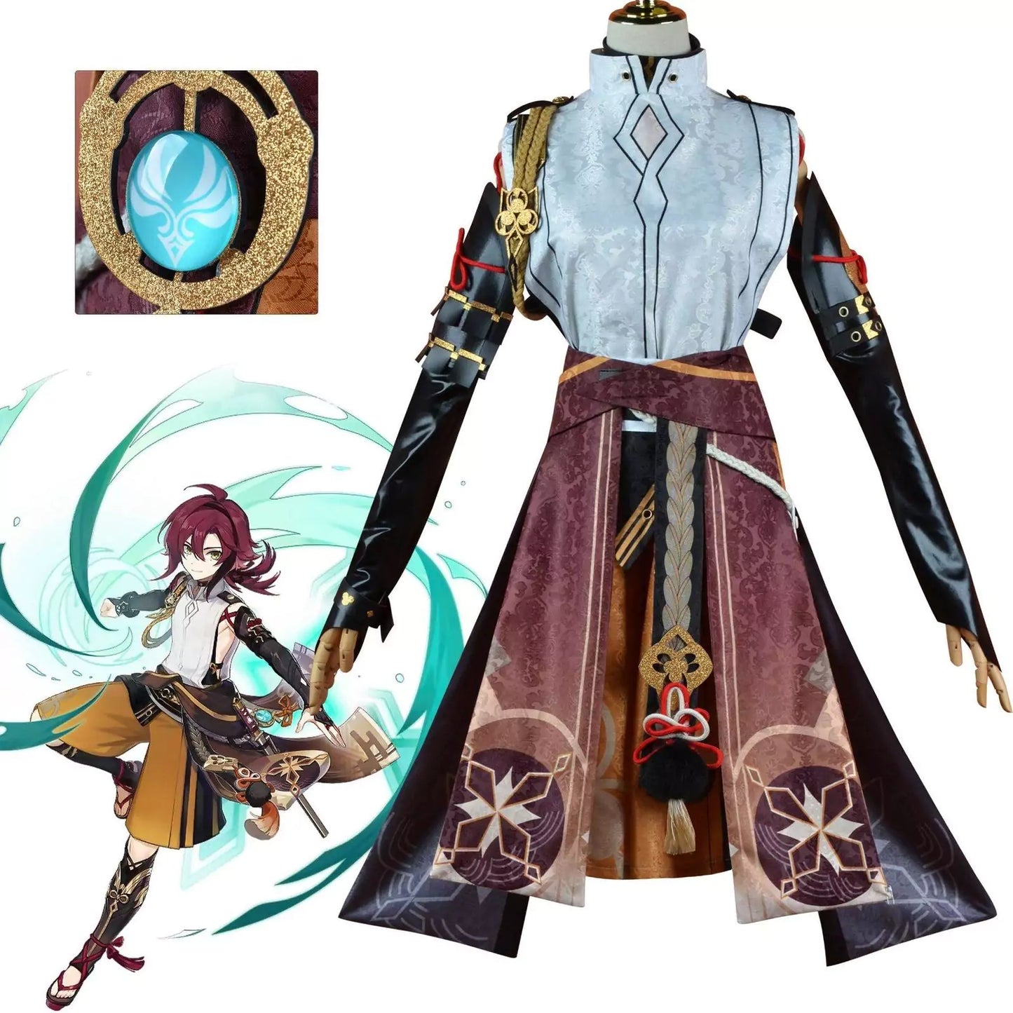 Genshin Impact Shikanoin Heizou Cosplay Costume | Game Outfit