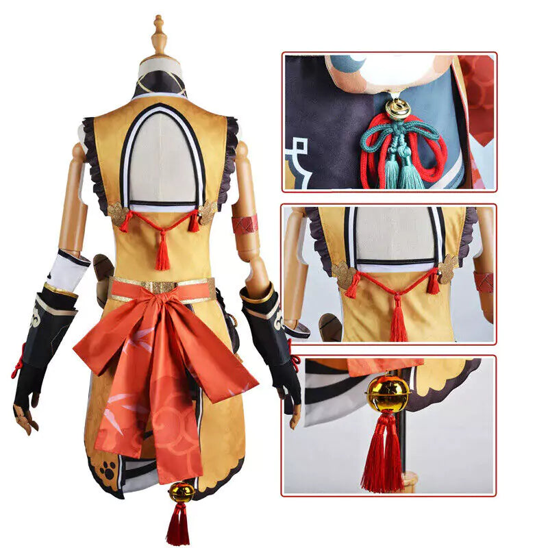 Genshin Impact Xiangling Complete Cosplay Costume Outfit