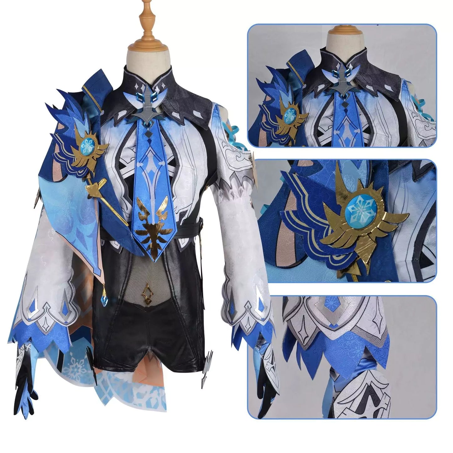 Genshin Impact Eula Complete Cosplay Costume Outfit