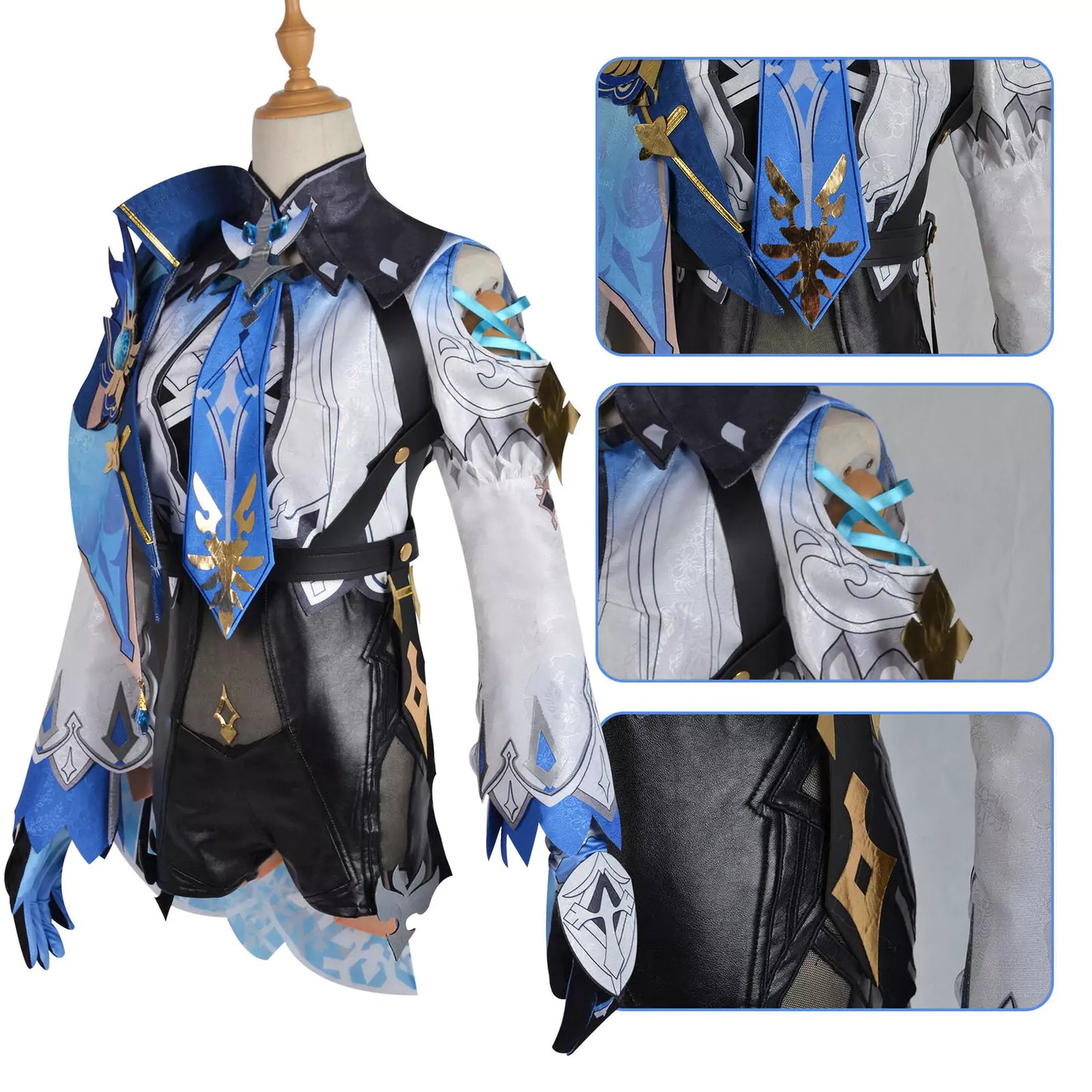 Genshin Impact Eula Complete Cosplay Costume Outfit