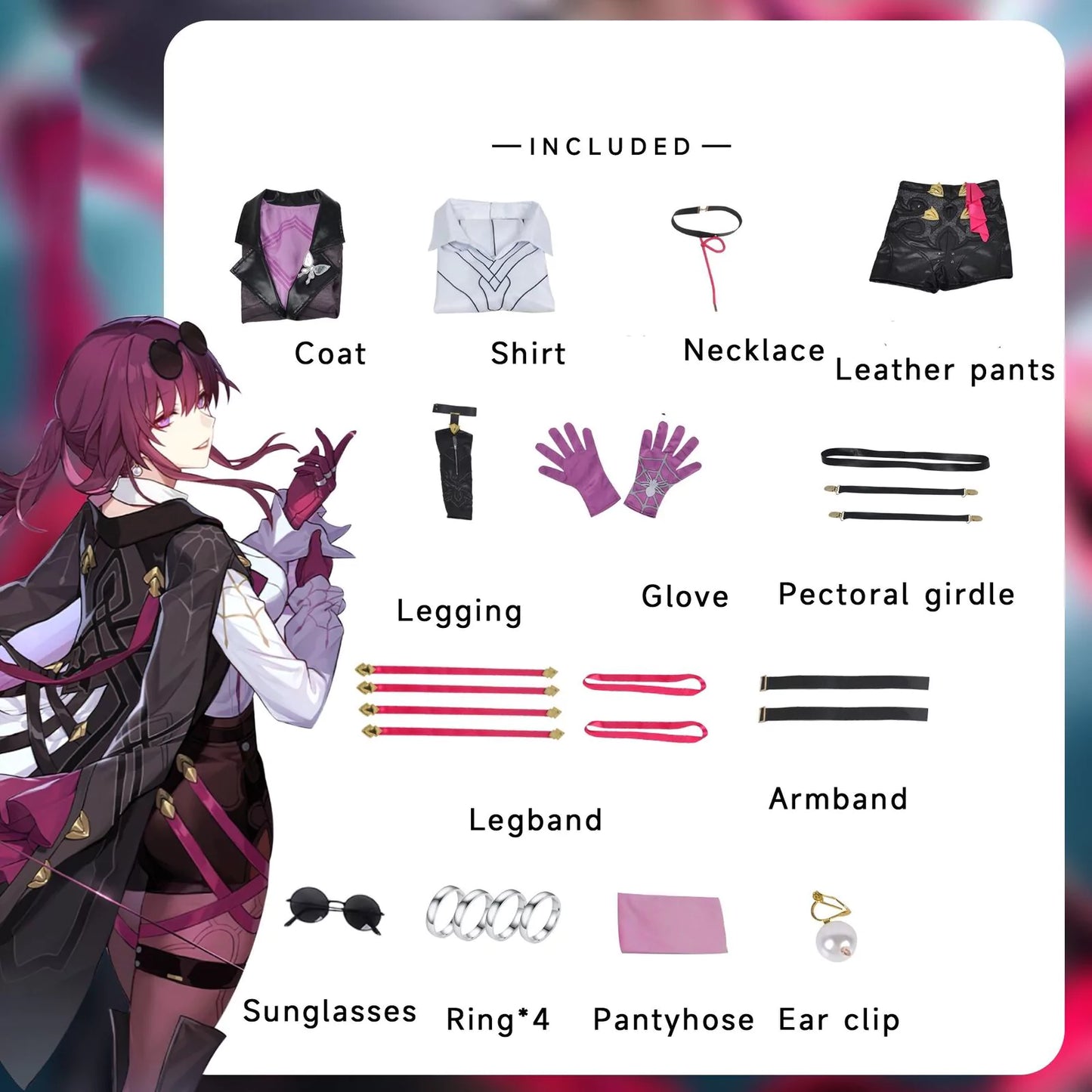 Honkai Star Rail Kafka Cosplay Costume | Gaming Outfit