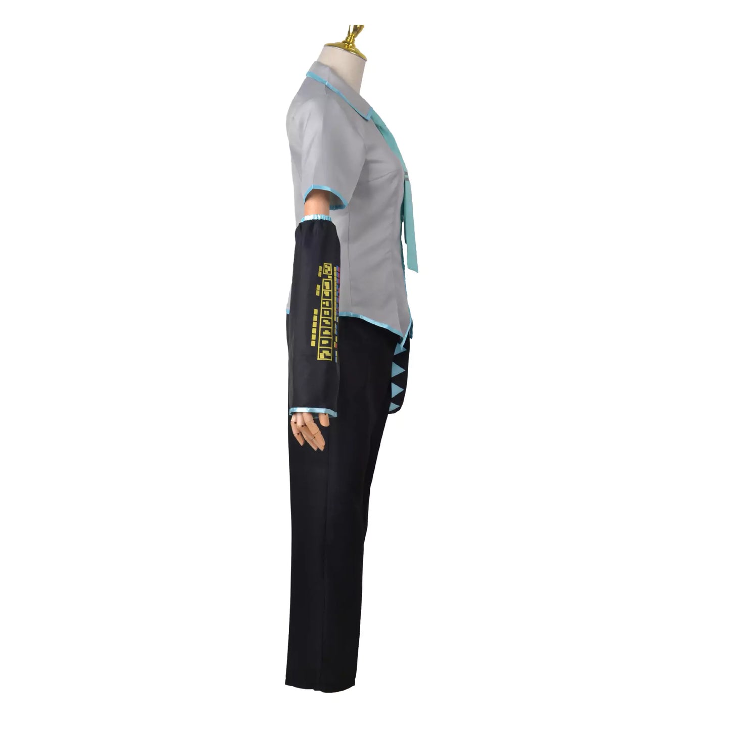 Hatsune Miku Vocaloid Male Grey Complete Cosplay Costume Outfit