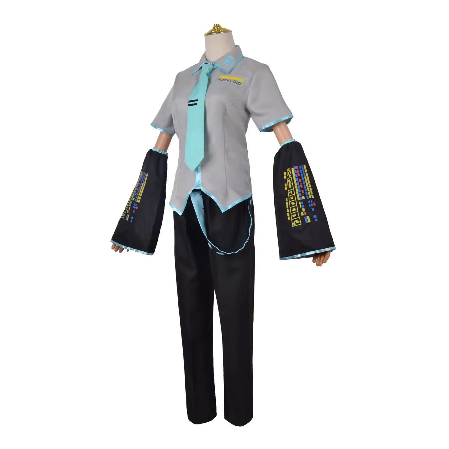 Hatsune Miku Vocaloid Male Grey Complete Cosplay Costume Outfit